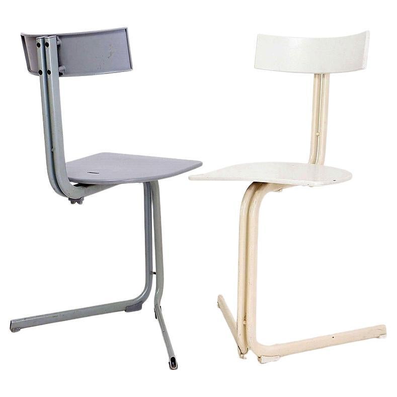 Pair of Desk Chairs "Vipera" by Luca Leonori for Pallucco, Italy 80s
