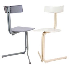 Pair of Desk Chairs "Vipera" by Luca Leonori for Pallucco, Italy 80s