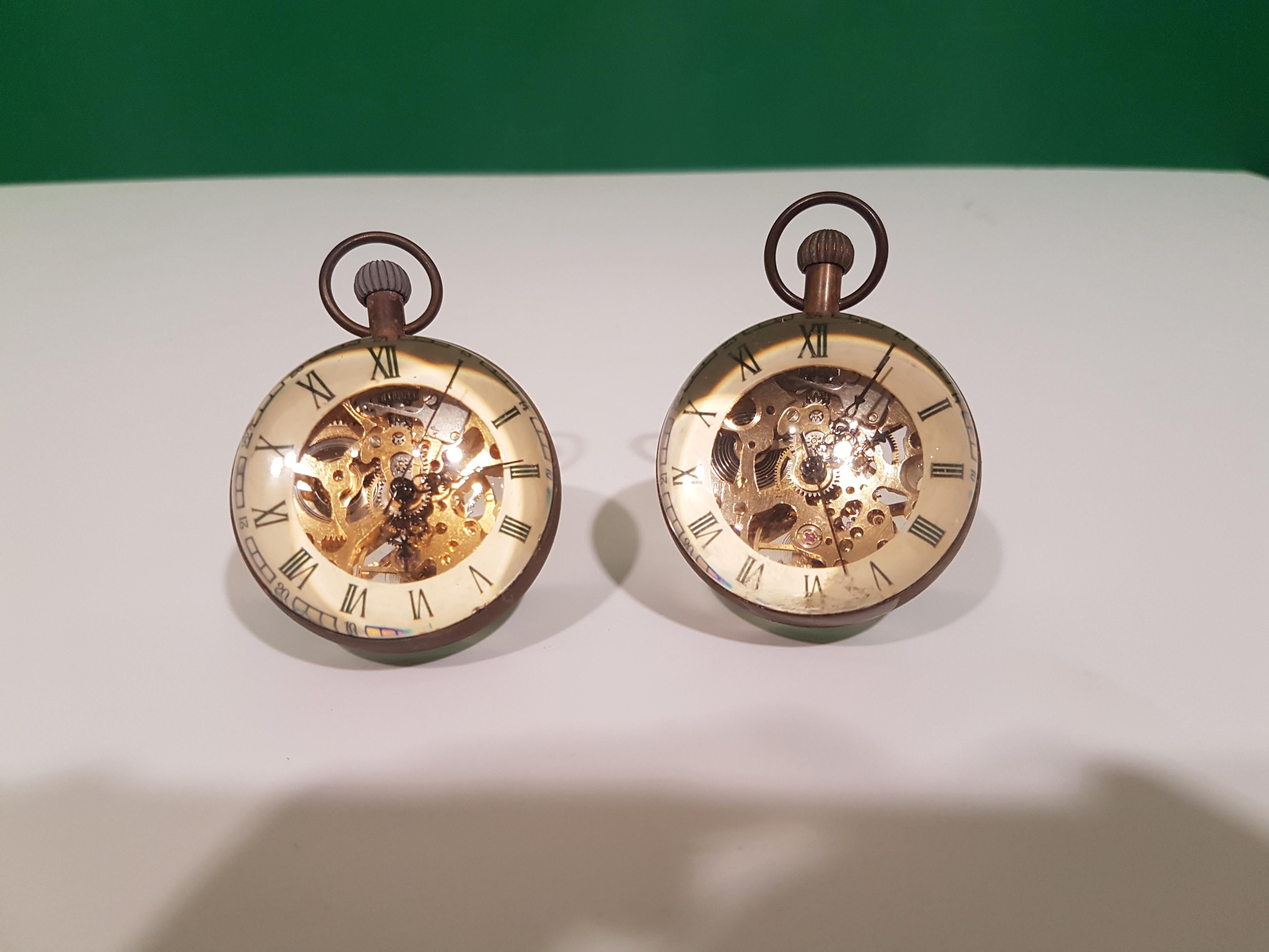 Pair of Desk Clocks In Good Condition In Roma, IT