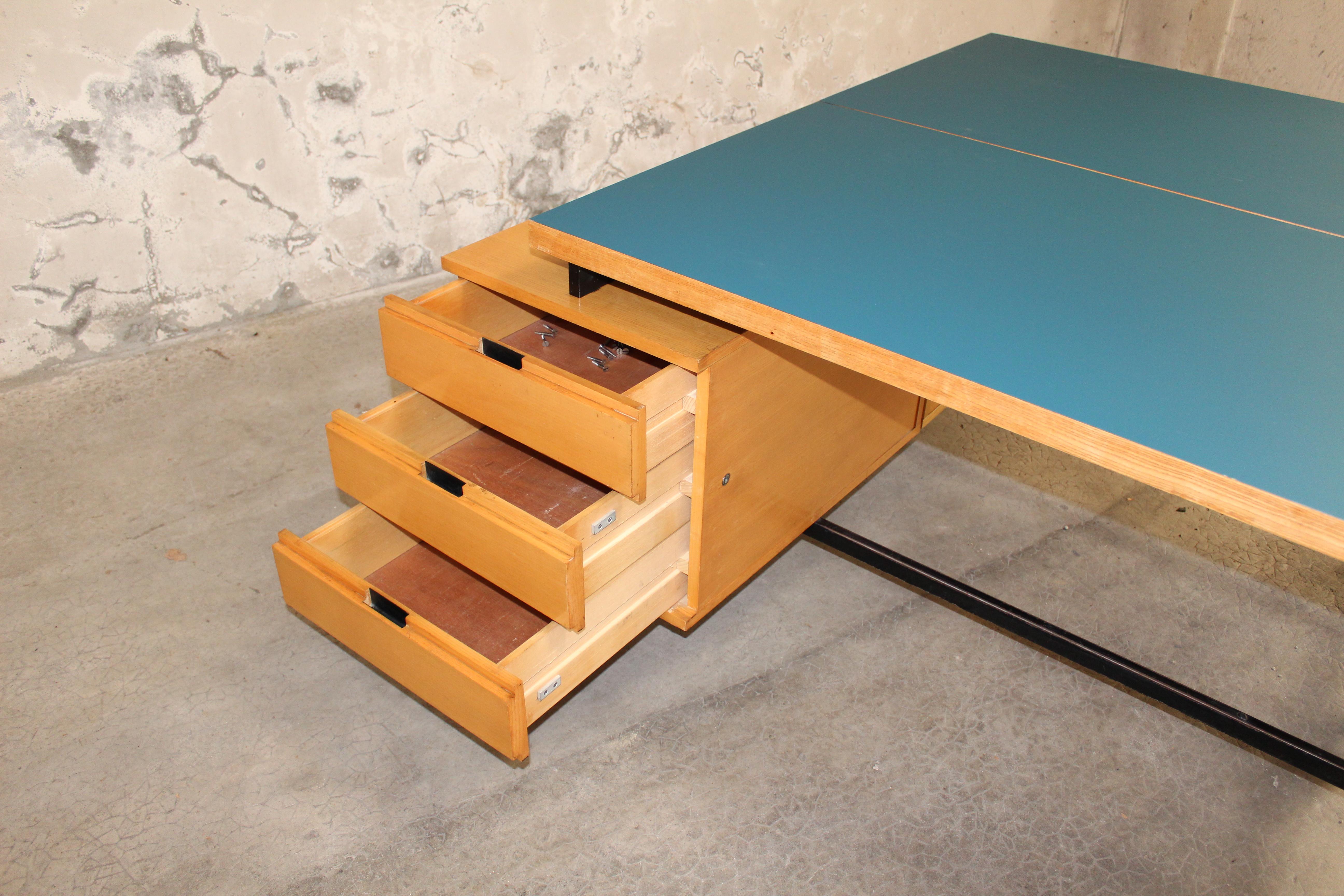Mid-20th Century Pair of Desk of Pierre Guariche 