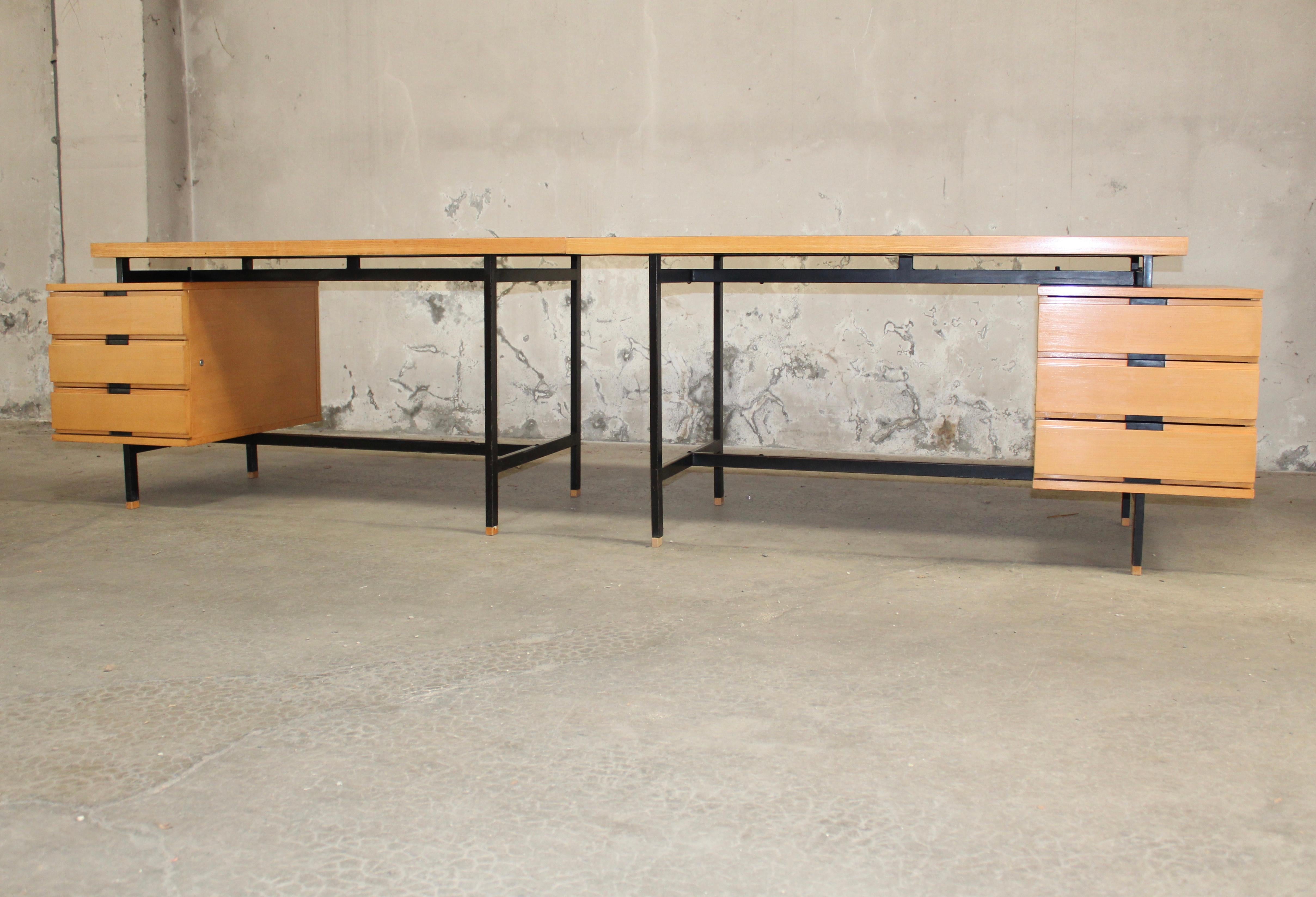Formica Pair of Desk of Pierre Guariche 