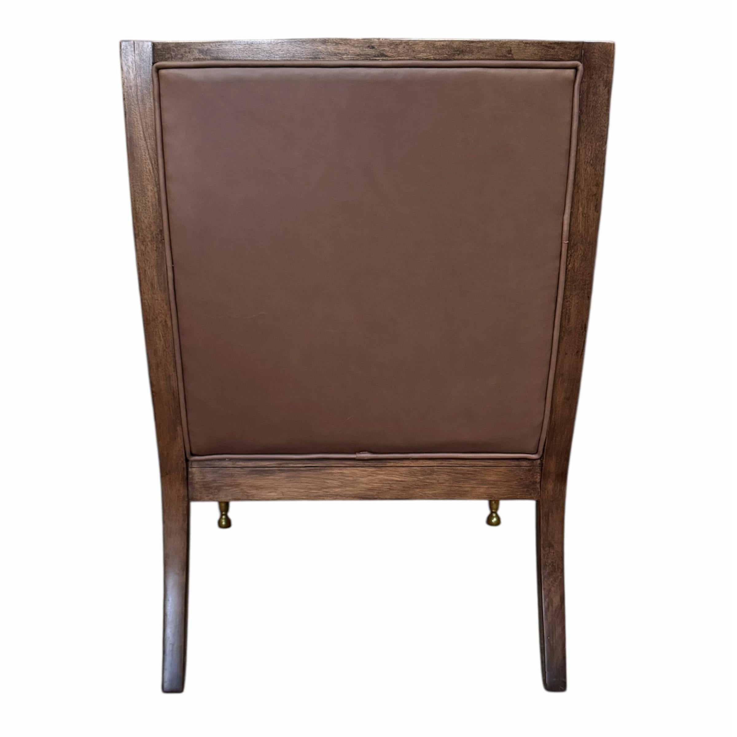Ein Paar Dessin Fournir Nelson Bergere Stühle (Leder) im Angebot