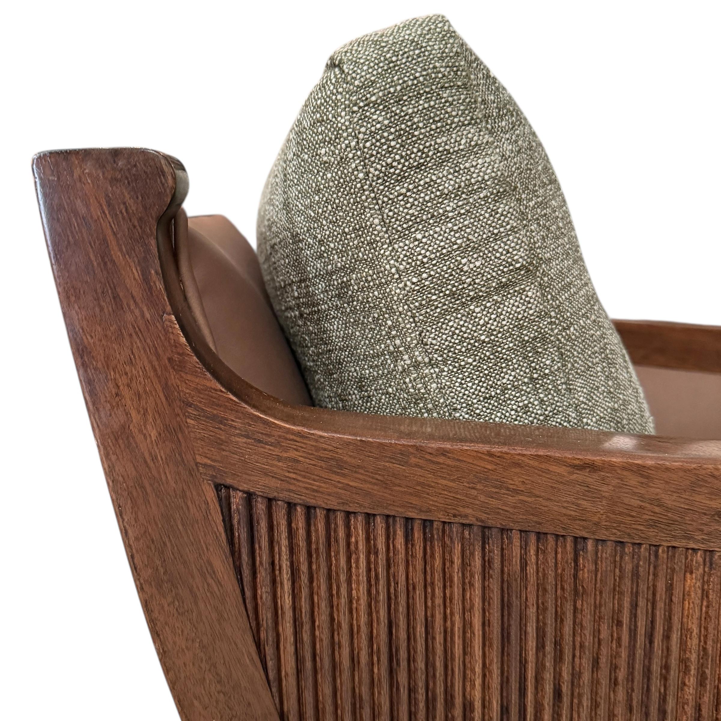 Ein Paar Dessin Fournir Nelson Bergere Stühle im Angebot 2
