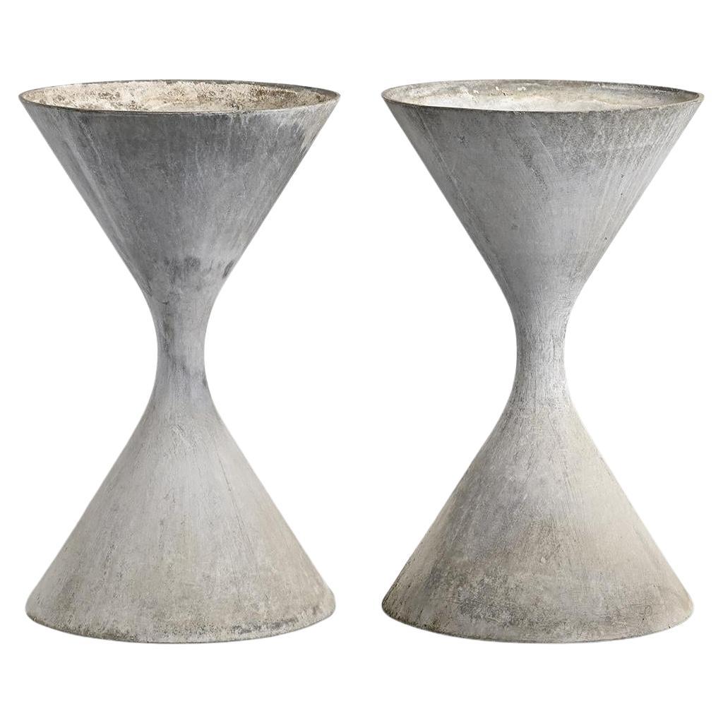 Coppia di fioriere "Diabolo", Willy Guhl, Eternit, 1950 ca.