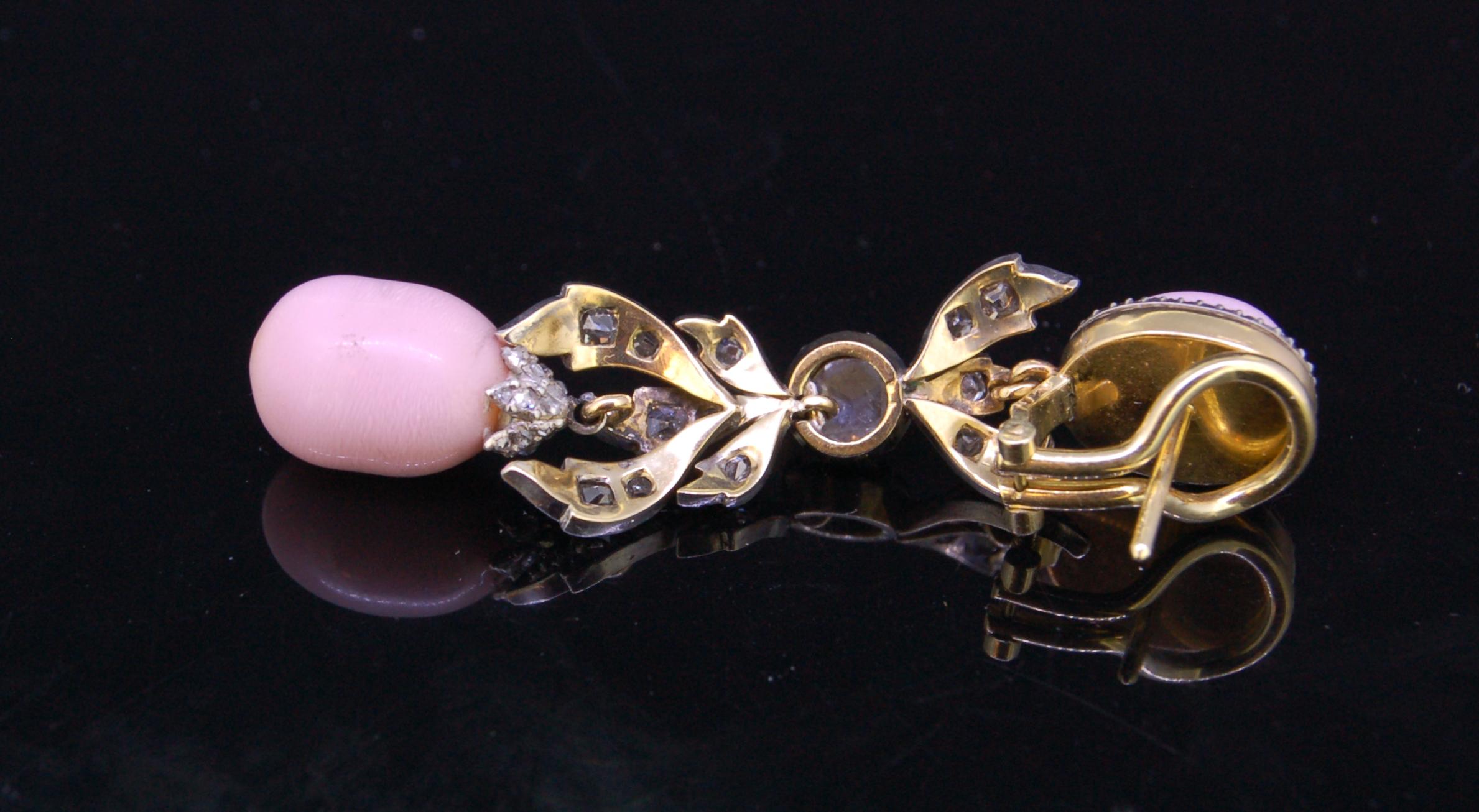 conch pearl earrings