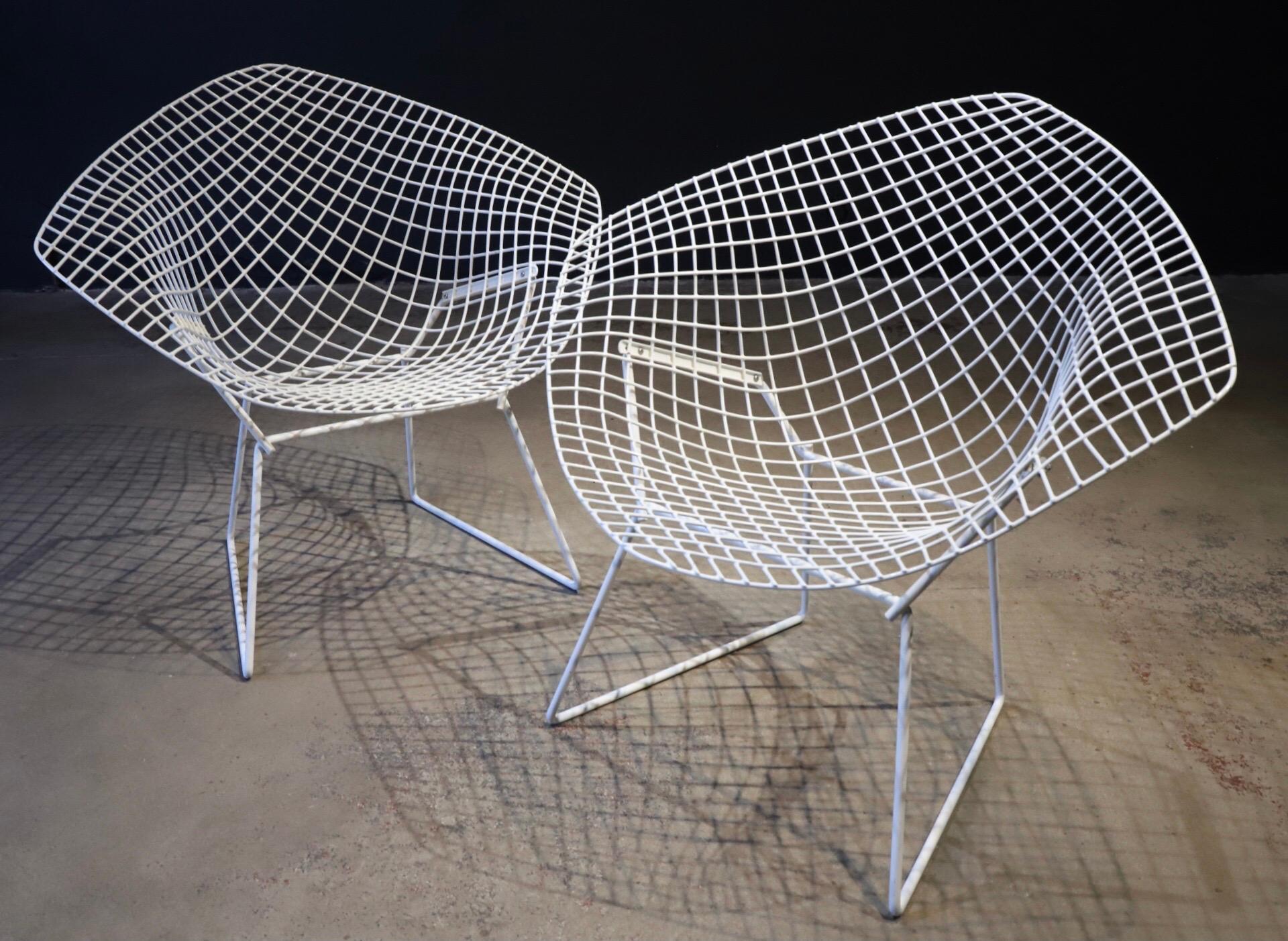 Pair of Diamond Chairs by Harry Bertoia for Knoll 4