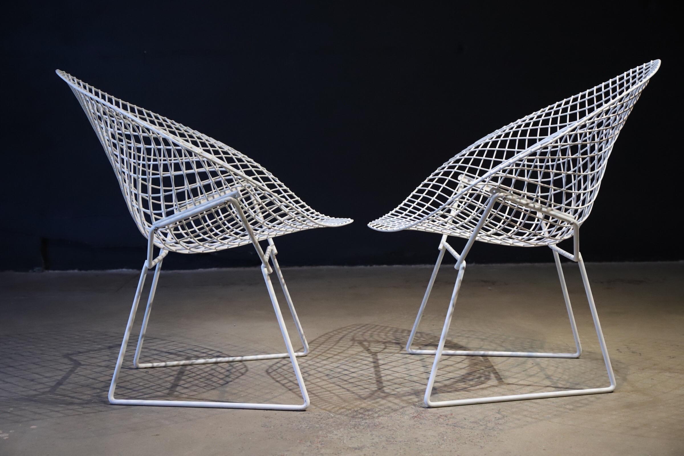 Pair of Diamond Chairs by Harry Bertoia for Knoll 7