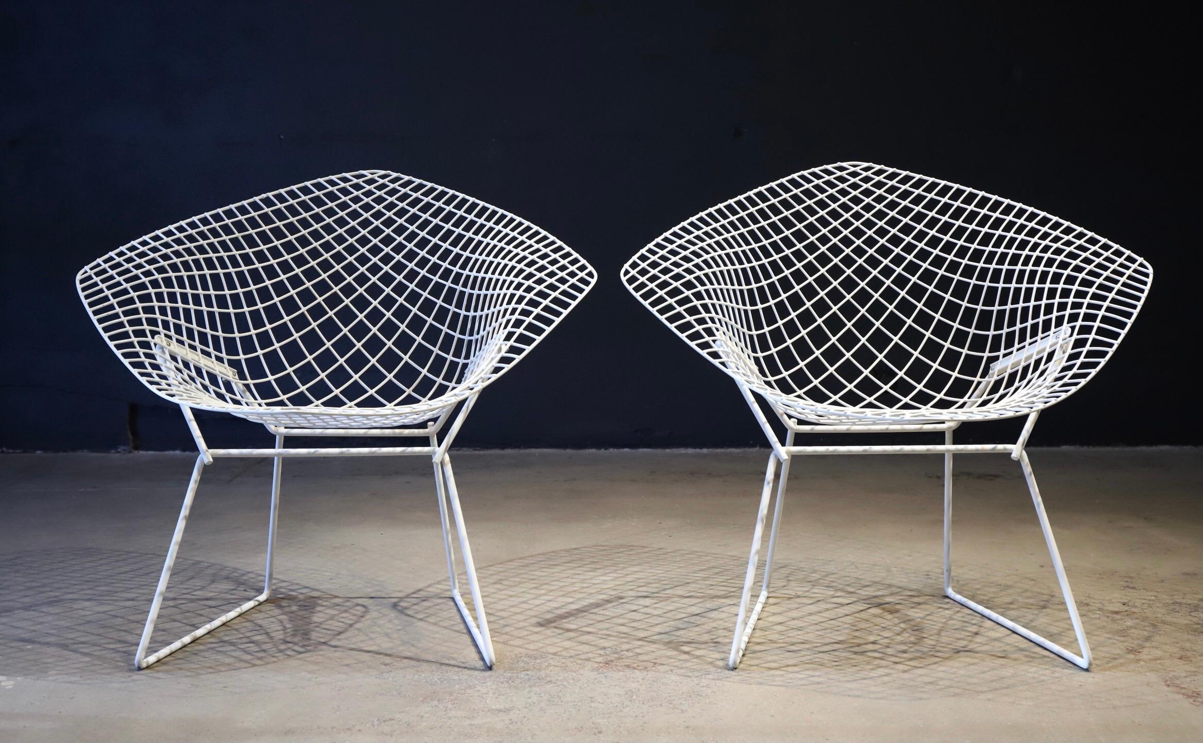 Pair of Diamond Chairs by Harry Bertoia for Knoll 13