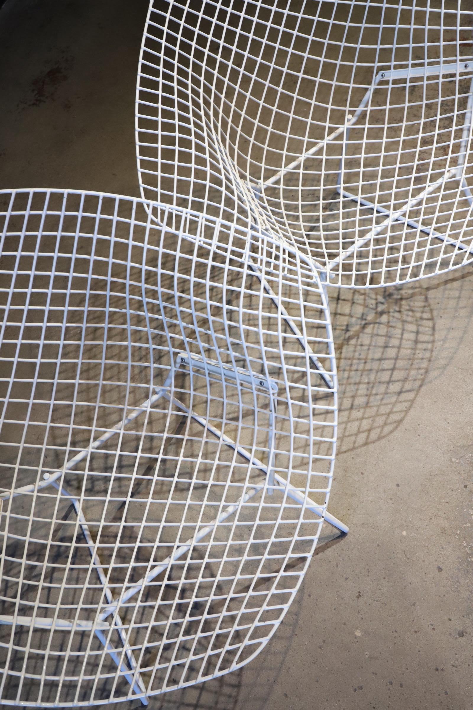 Late 20th Century Pair of Diamond Chairs by Harry Bertoia for Knoll