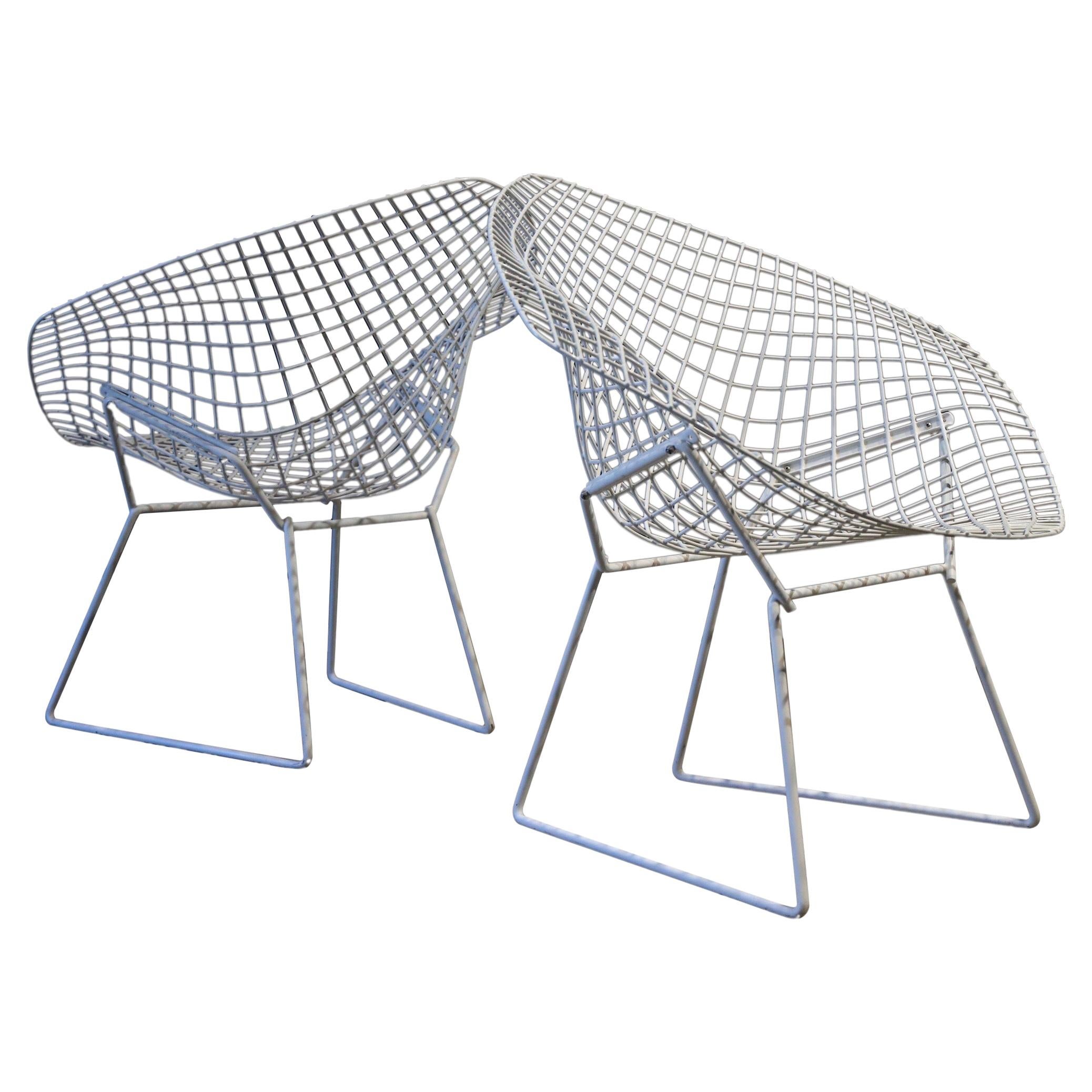 Pair of Diamond Chairs by Harry Bertoia for Knoll