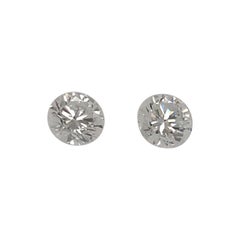 Pair of Diamond Earrings Total Weight 2.43 Carat GIA D / VS 1 and D / VS 2