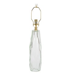 Pair of Diamond Murano Glass Table Lamps By Baker Furniture, Thomas Pheasant.
