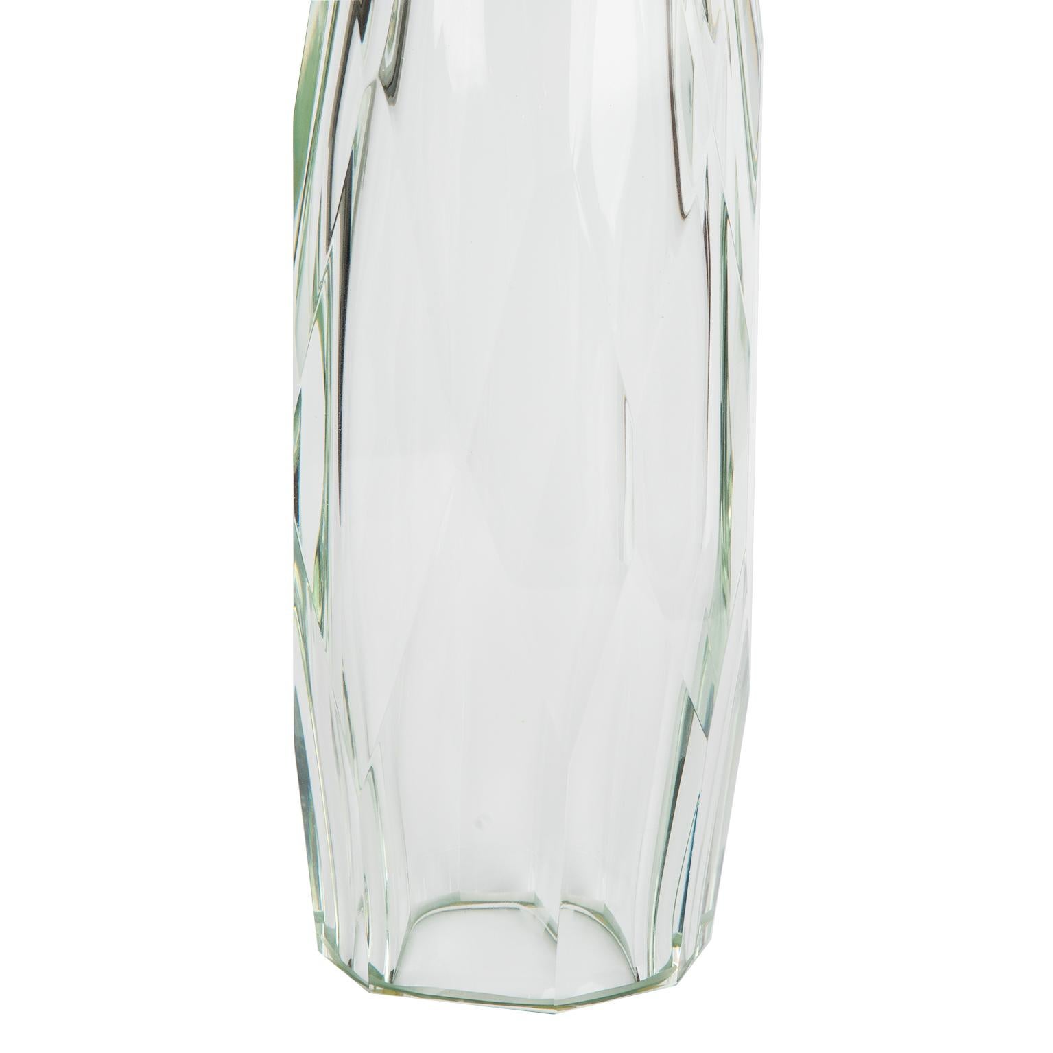 XXIe siècle et contemporain Paire de lampes de bureau en verre de Murano avec diamants par Baker Furniture, Thomas Pheasant. en vente