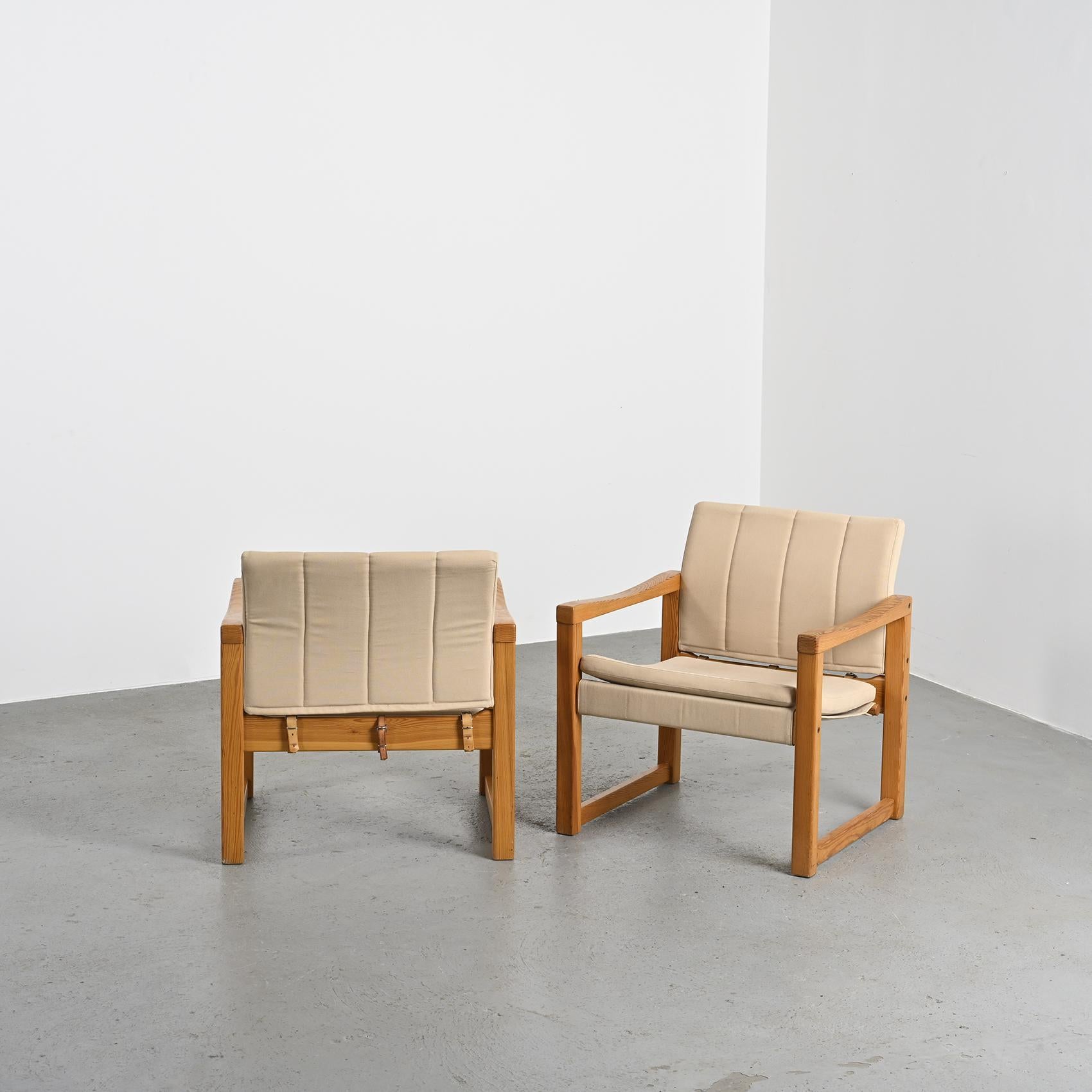 Pair of Diana Armchairs by Karin Mobring, Ikea circa 1970 For Sale 3