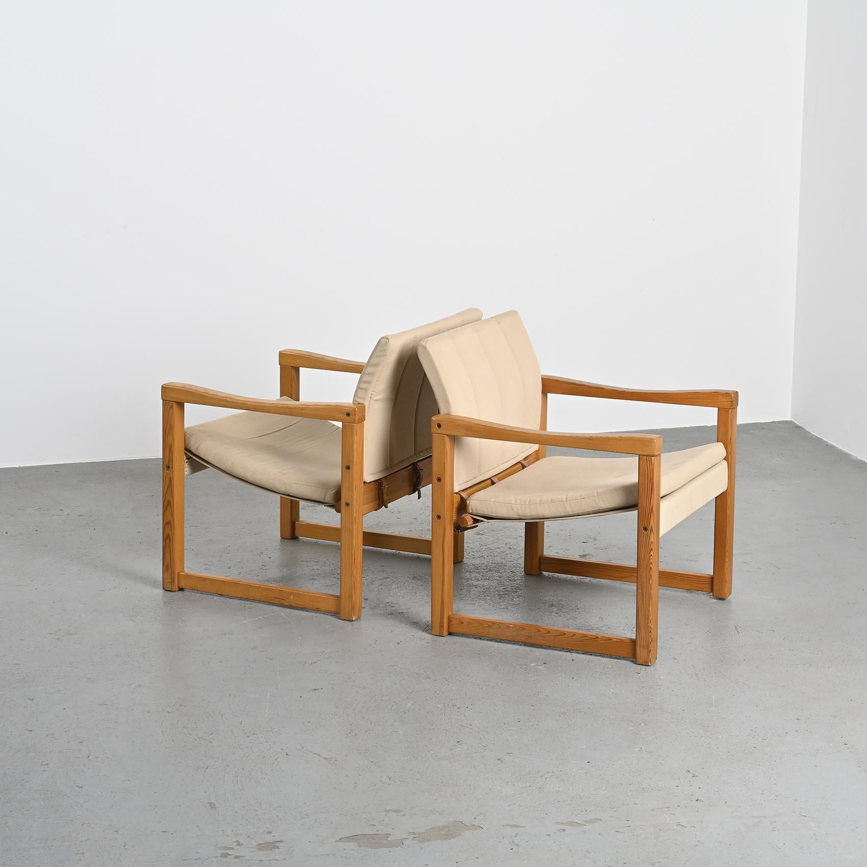 Pair of Diana Armchairs by Karin Mobring, Ikea circa 1970 For Sale 4