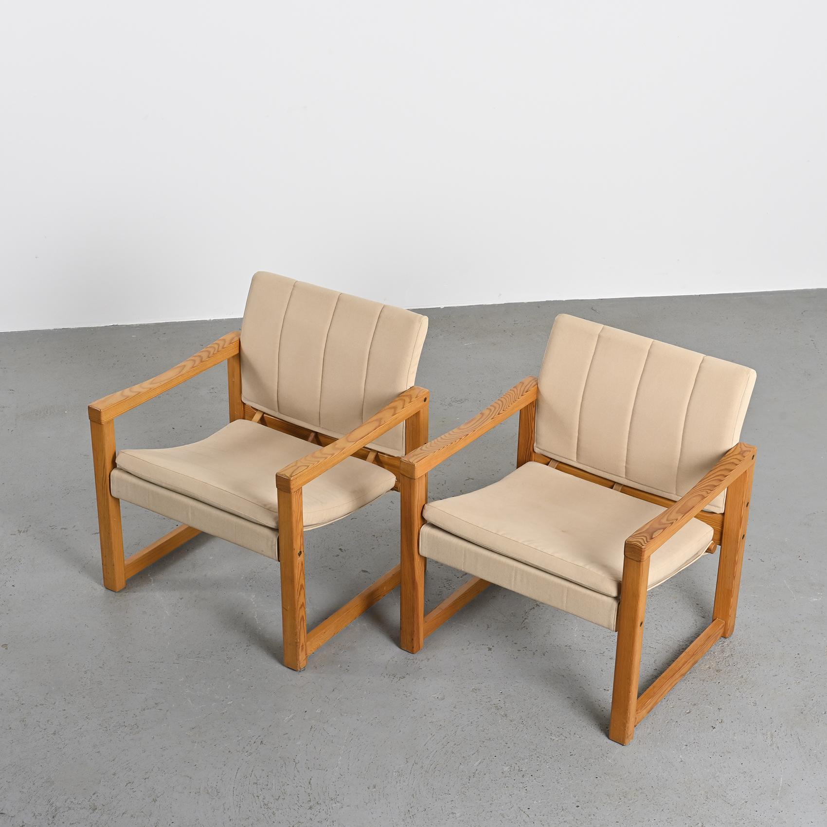 Pair of Diana Armchairs by Karin Mobring, Ikea circa 1970 For Sale 5