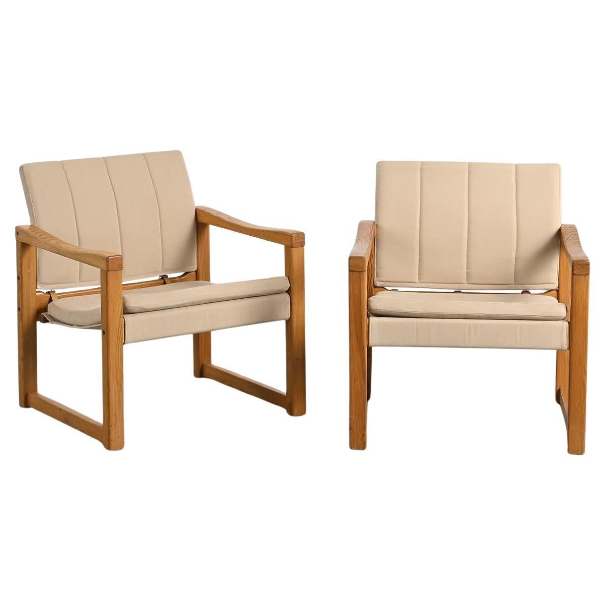 Pair of Diana Armchairs by Karin Mobring, Ikea circa 1970