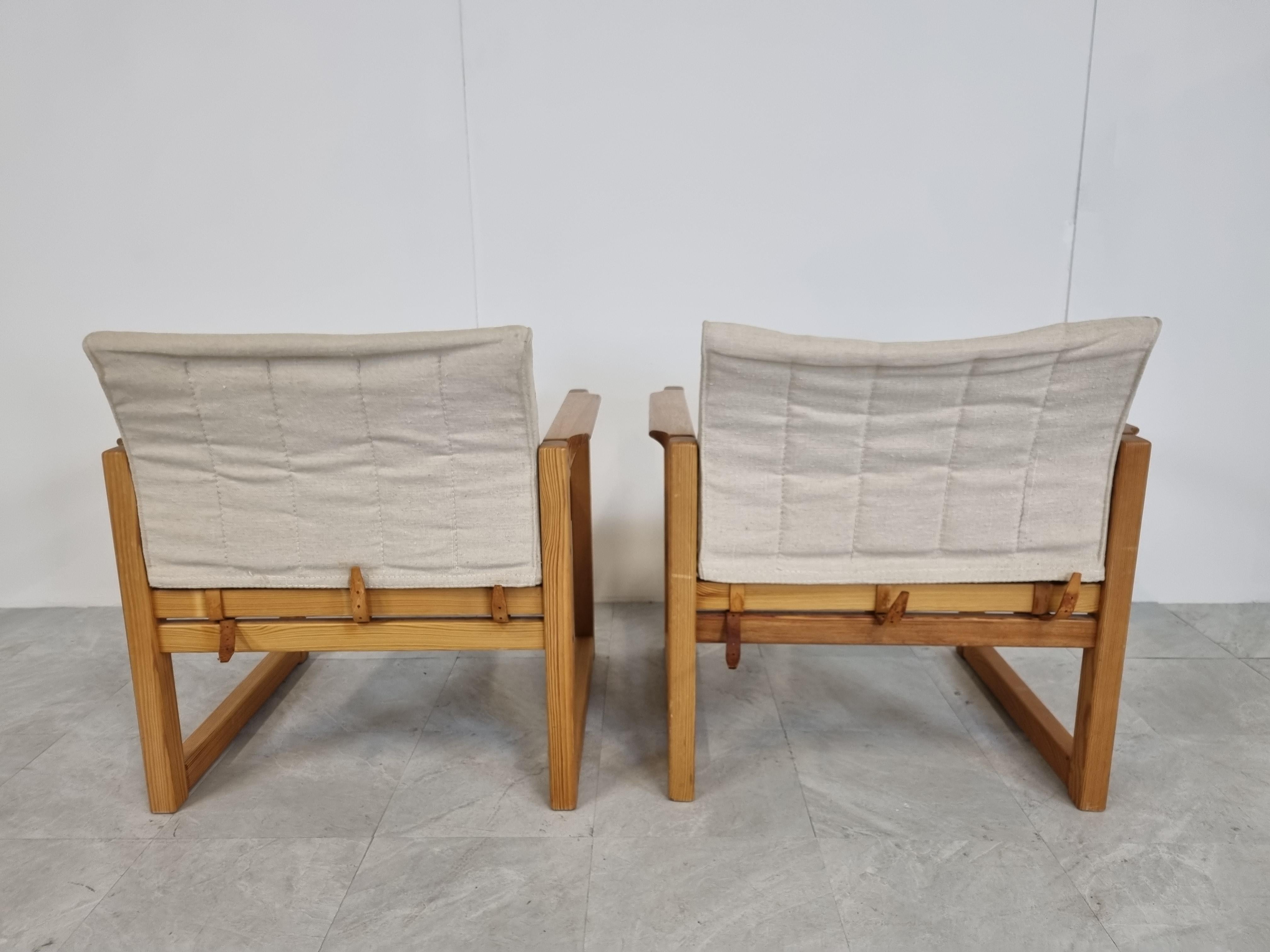 Pair of Diana Armchairs Designed by Karin Mobring for Ikea, 1970s In Good Condition In HEVERLEE, BE