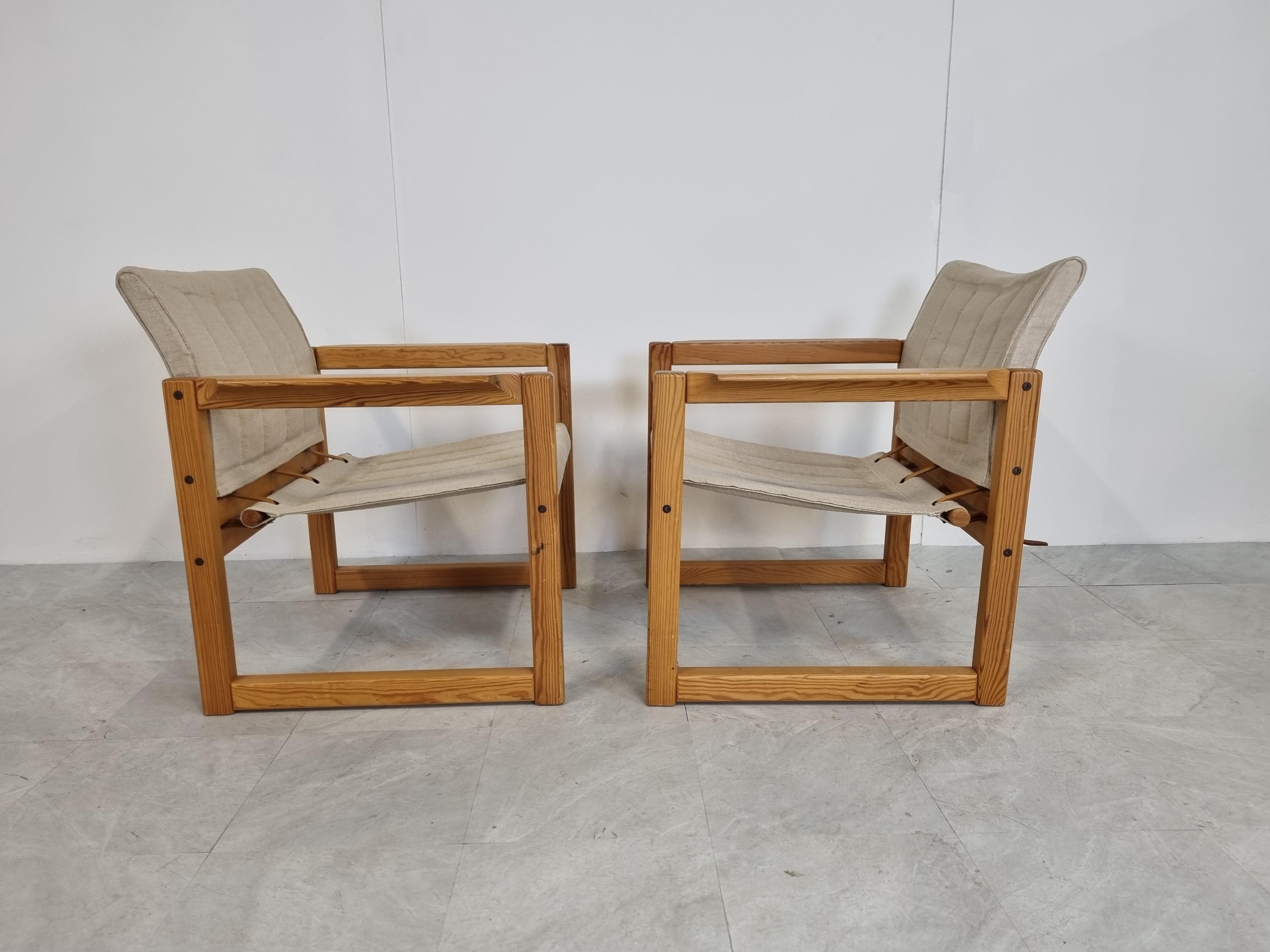 Late 20th Century Pair of Diana Armchairs Designed by Karin Mobring for Ikea, 1970s