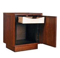 Pair of Dillingham’s “Esprit” Walnut Nightstands  End Tables / Cabinets