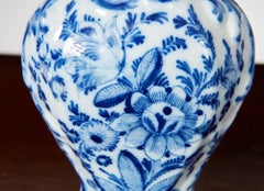 Pair of Diminutive Delft Vases