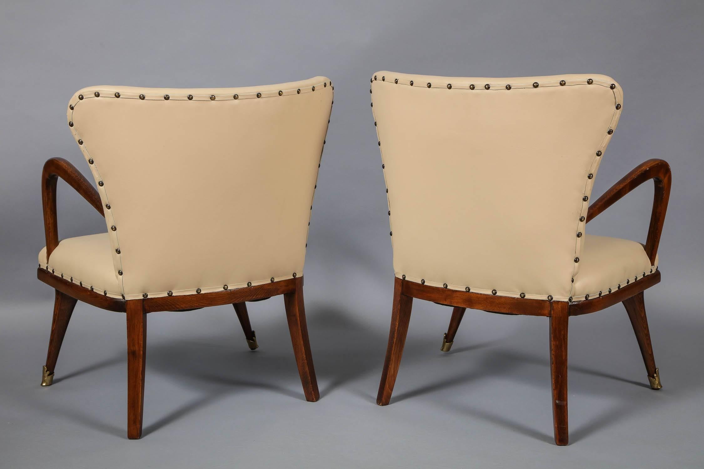 Pair of Diminutive Modernist Armchairs 5