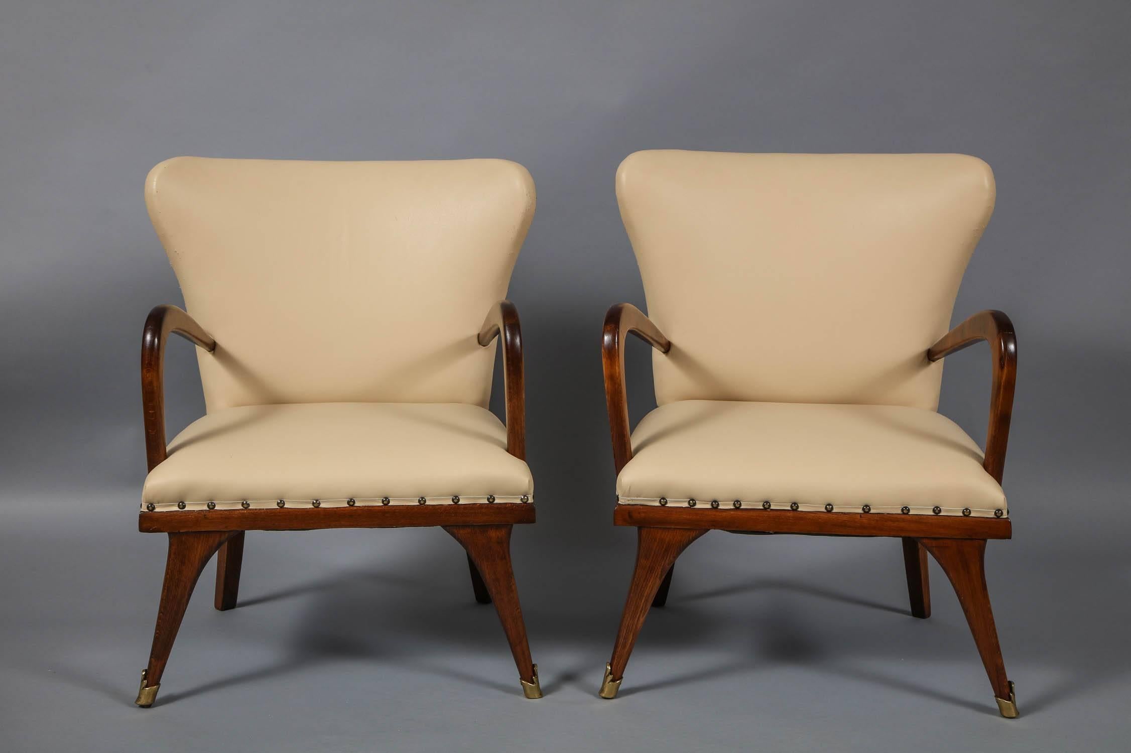 Pair of Diminutive Modernist Armchairs 6