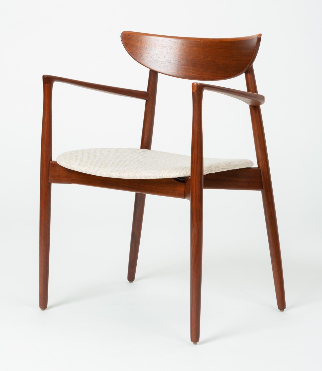 Danish Pair of Dining Armchairs by Harry Østergaard for Randers Møbelfabrik