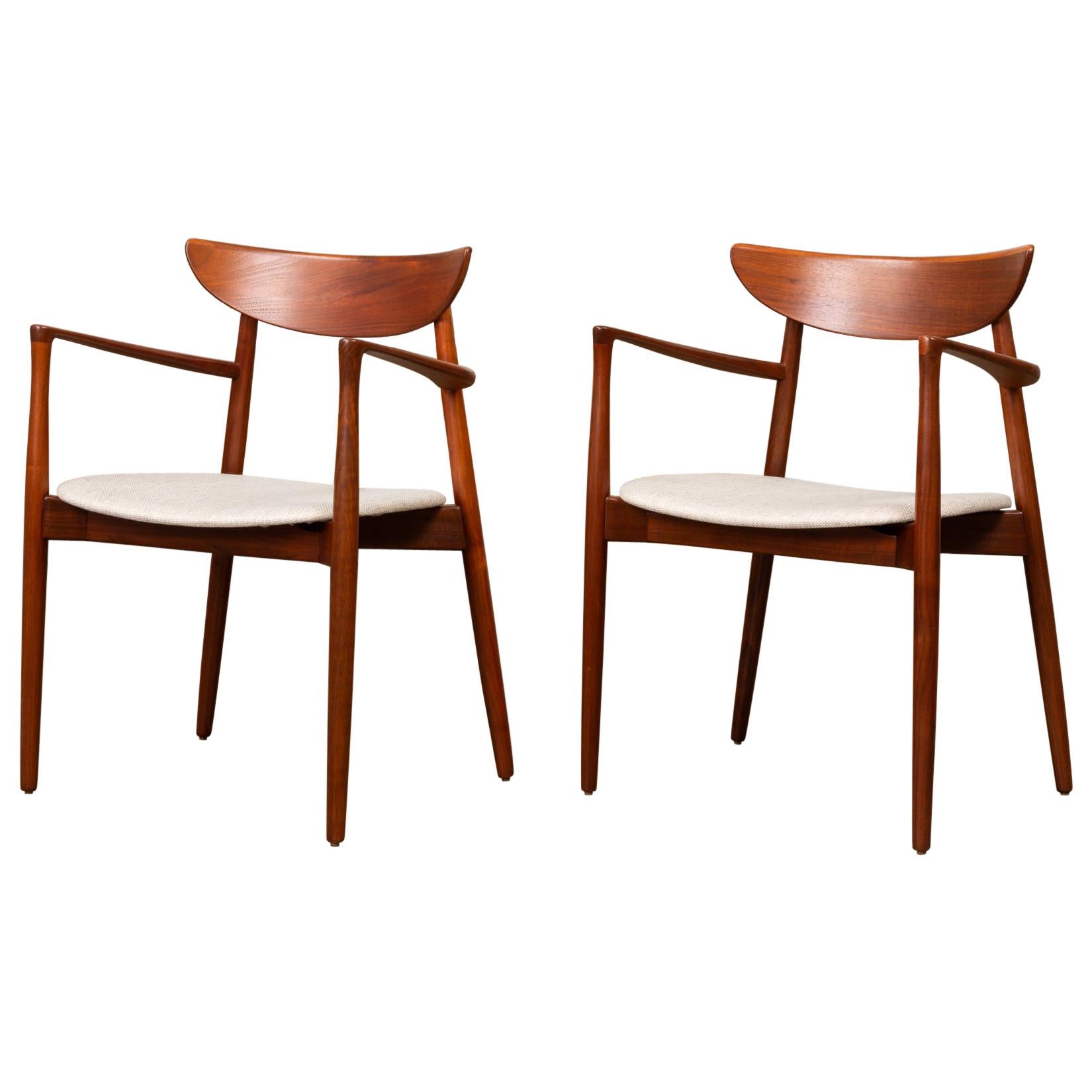 Pair of Dining Armchairs by Harry Østergaard for Randers Møbelfabrik