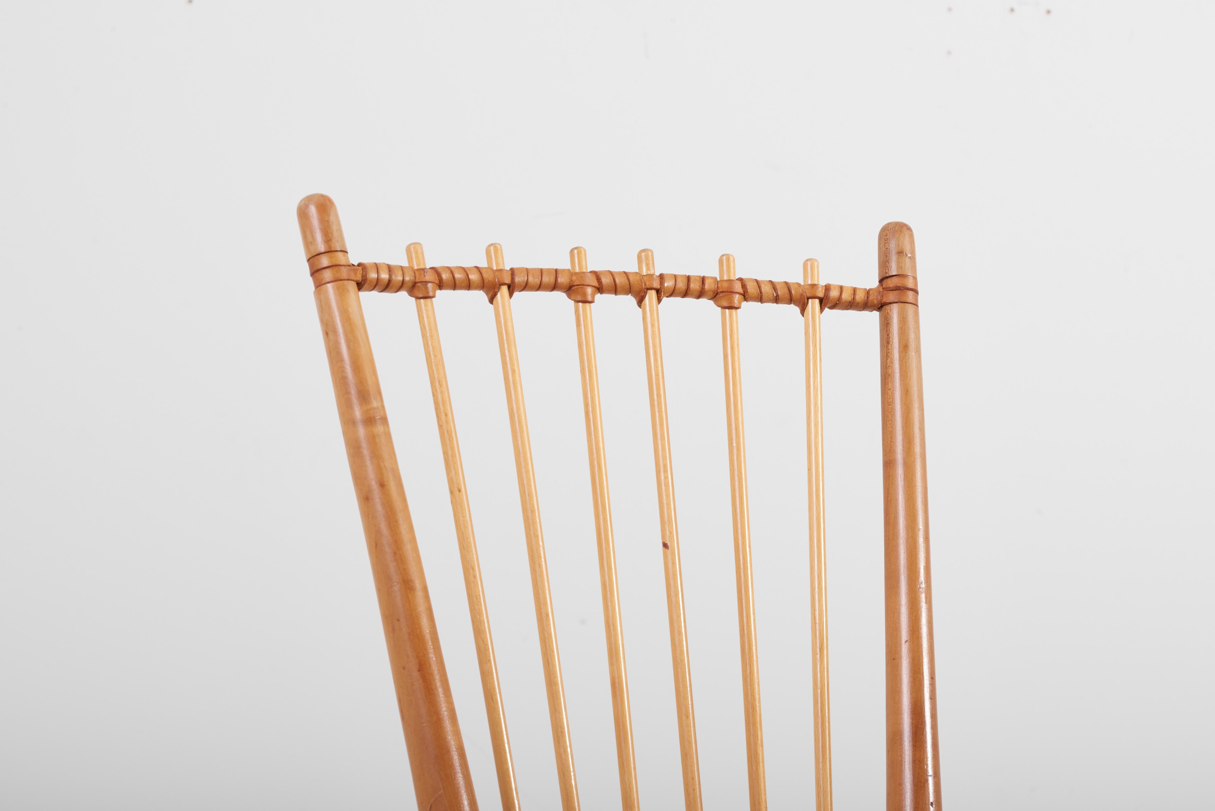 Paire de chaises de salle à manger par Albert Haberer pour Hermann Fleiner, Allemagne, années 1950 en vente 2