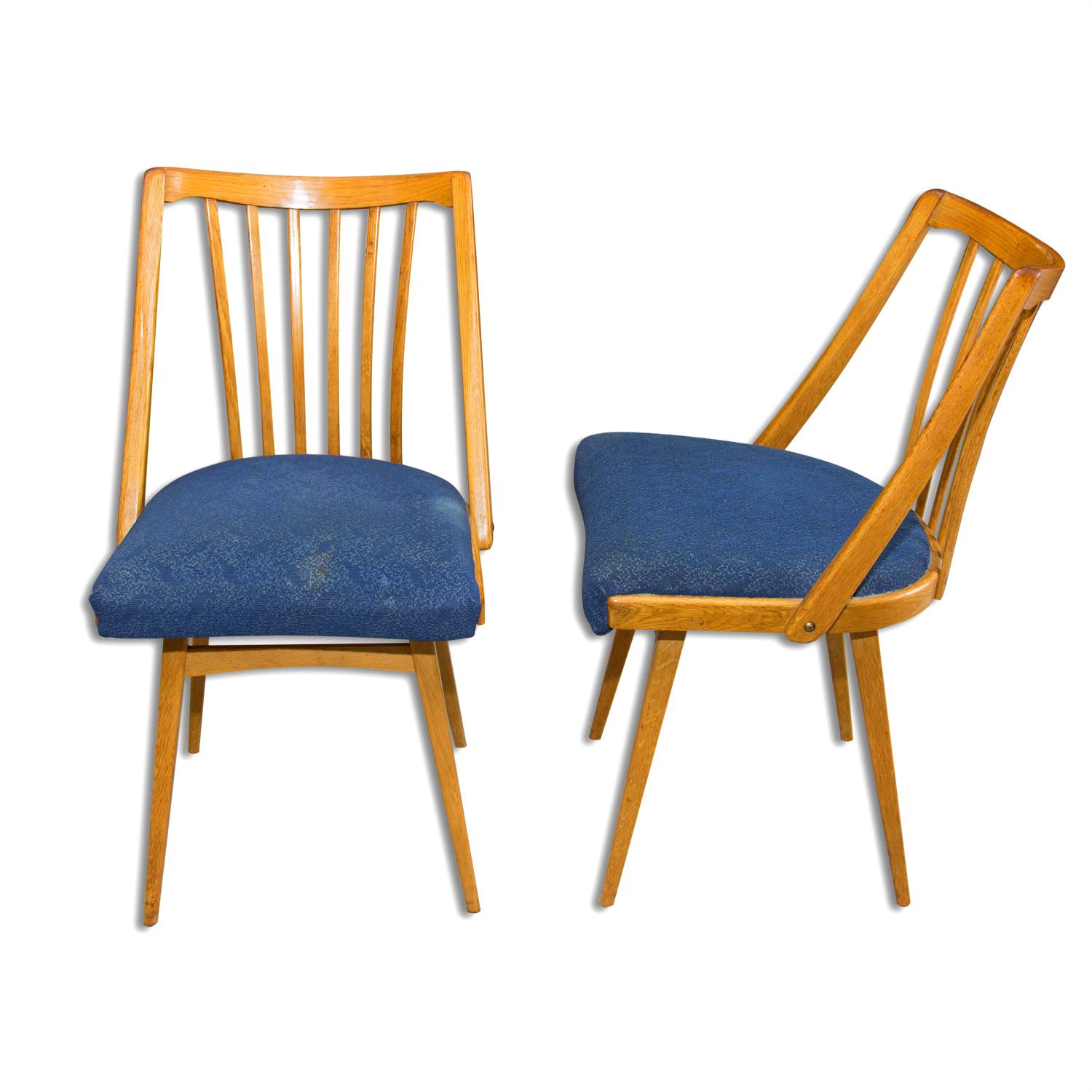 Pair of Dining Chairs by Antonín Šuman, 1960's, Czechoslovakia In Good Condition In Prague 8, CZ