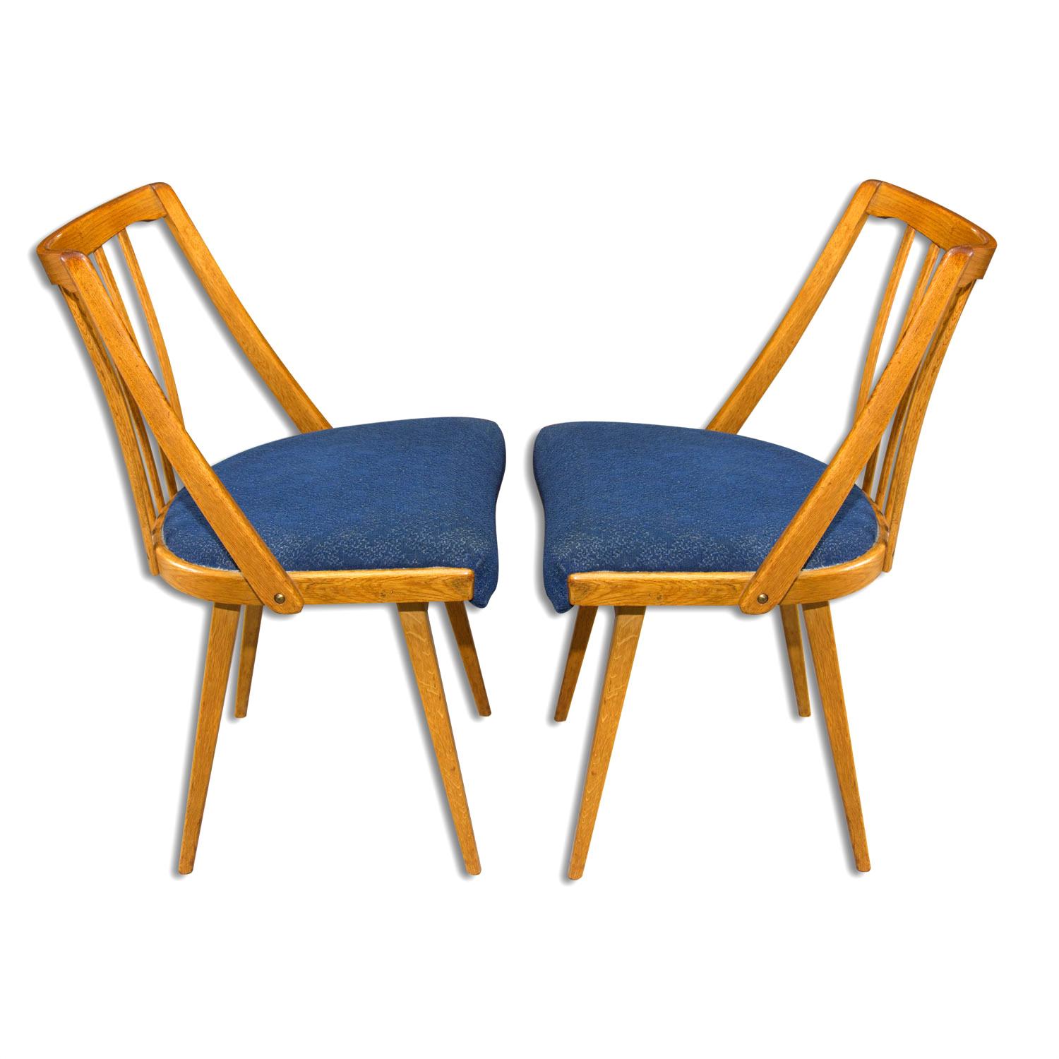 20th Century Pair of Dining Chairs by Antonín Šuman, 1960's, Czechoslovakia