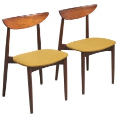 Pair of dining chairs by Harry Østergaard for Randers Møbelfabrik, Denmark