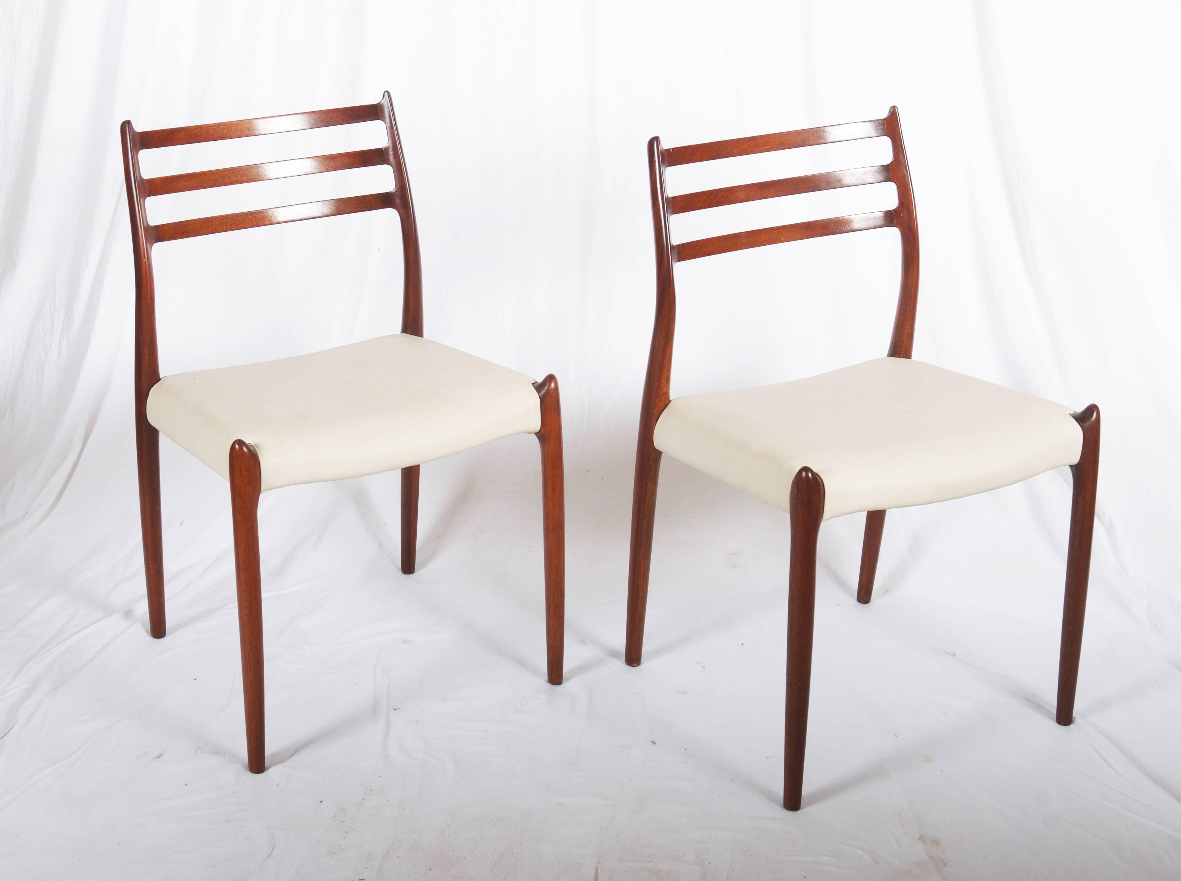 Pair of Dining Chairs by Niels Otto Møller Model 78 3