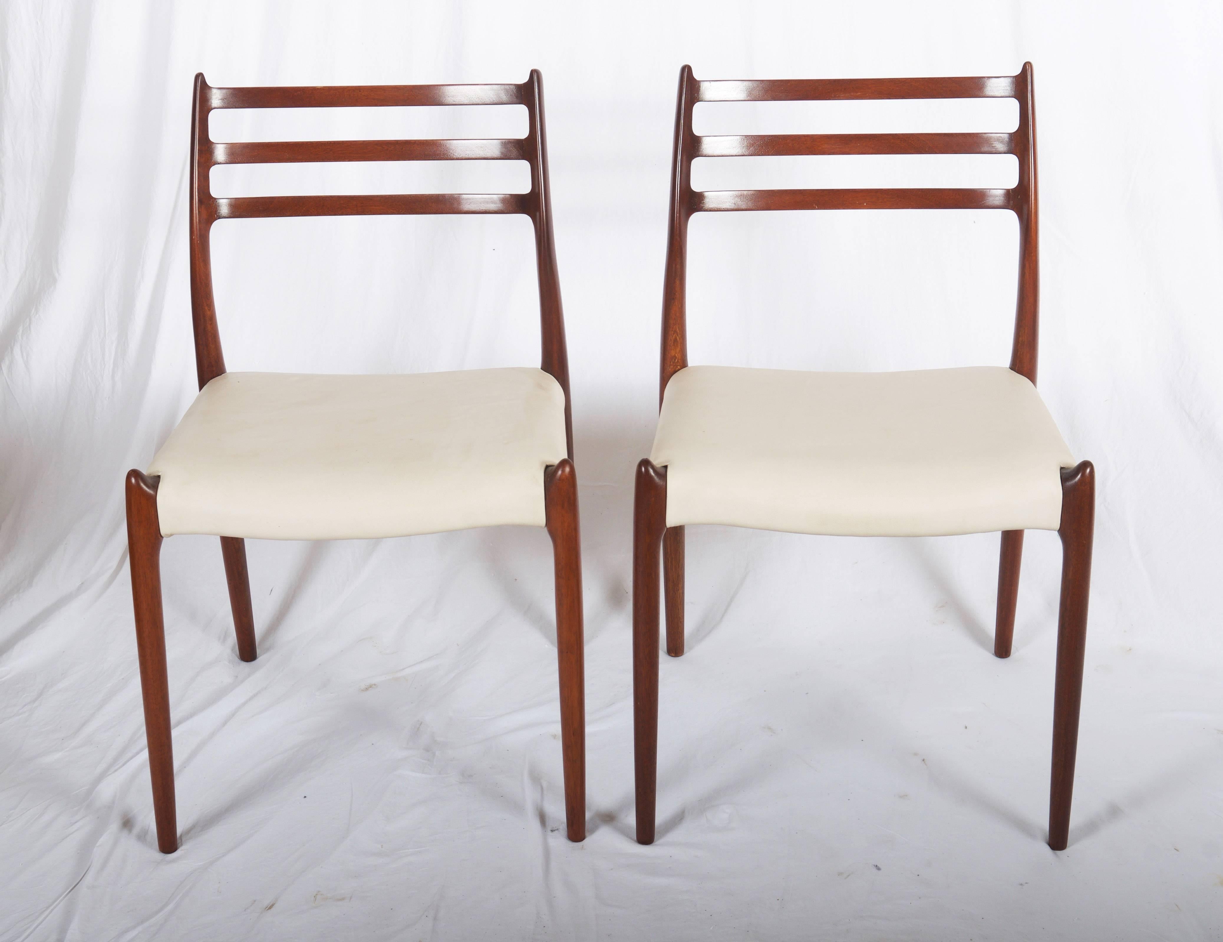 Pair of Dining Chairs by Niels Otto Møller Model 78 1