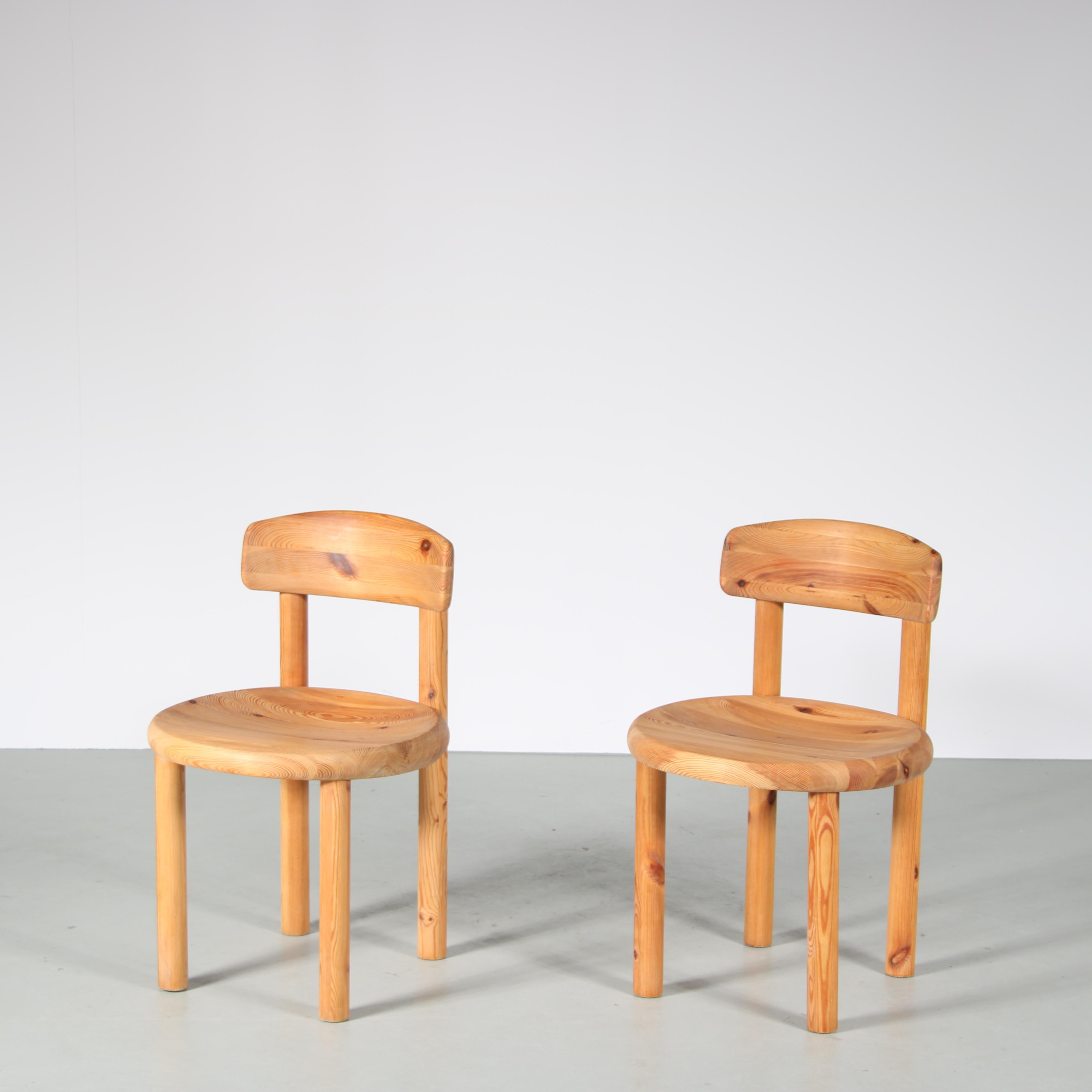 Mid-Century Modern Pair of Dining Chairs by Rainer Daumiller for Hirtshals Sawmill, Denmark, 1960