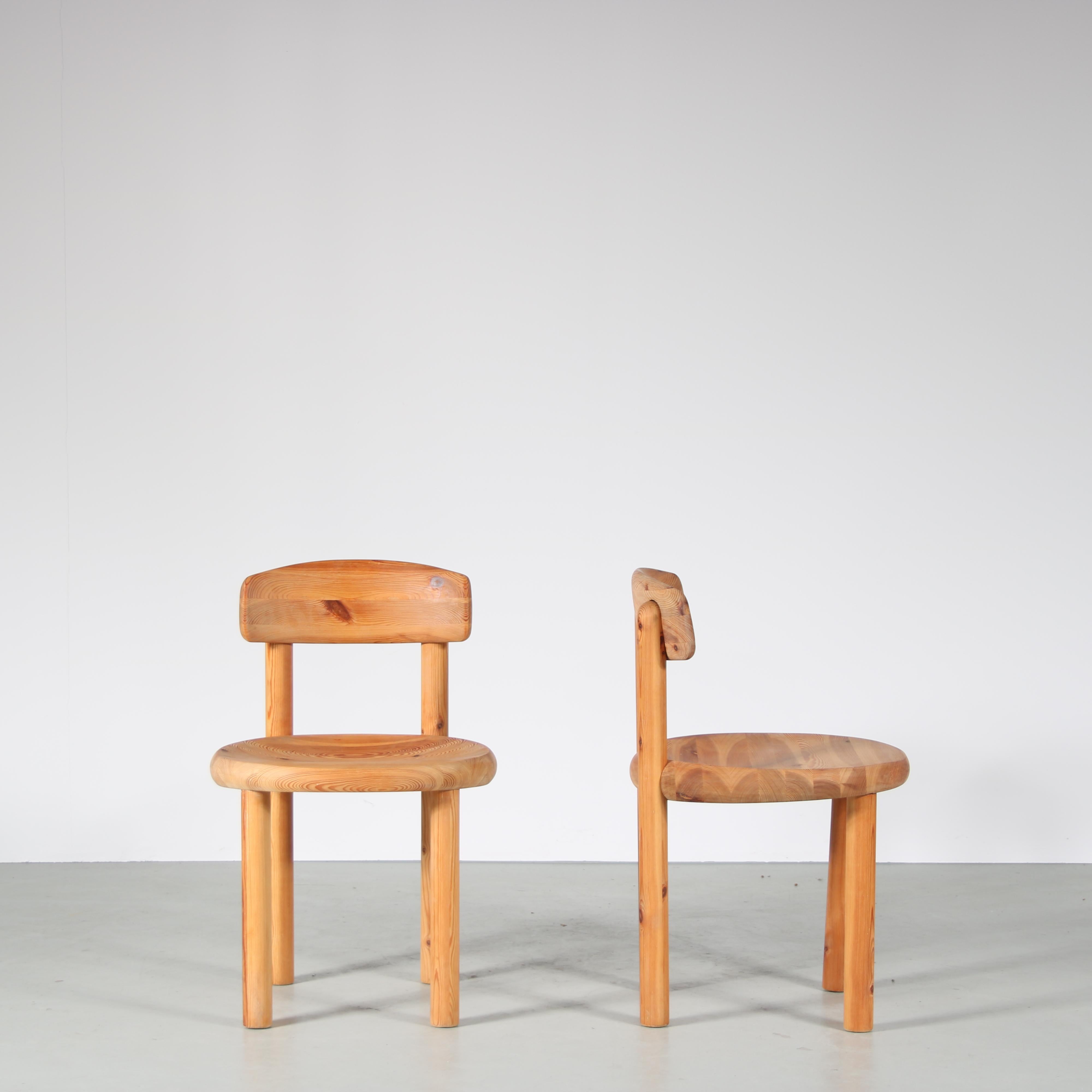 Danish Pair of Dining Chairs by Rainer Daumiller for Hirtshals Sawmill, Denmark, 1960