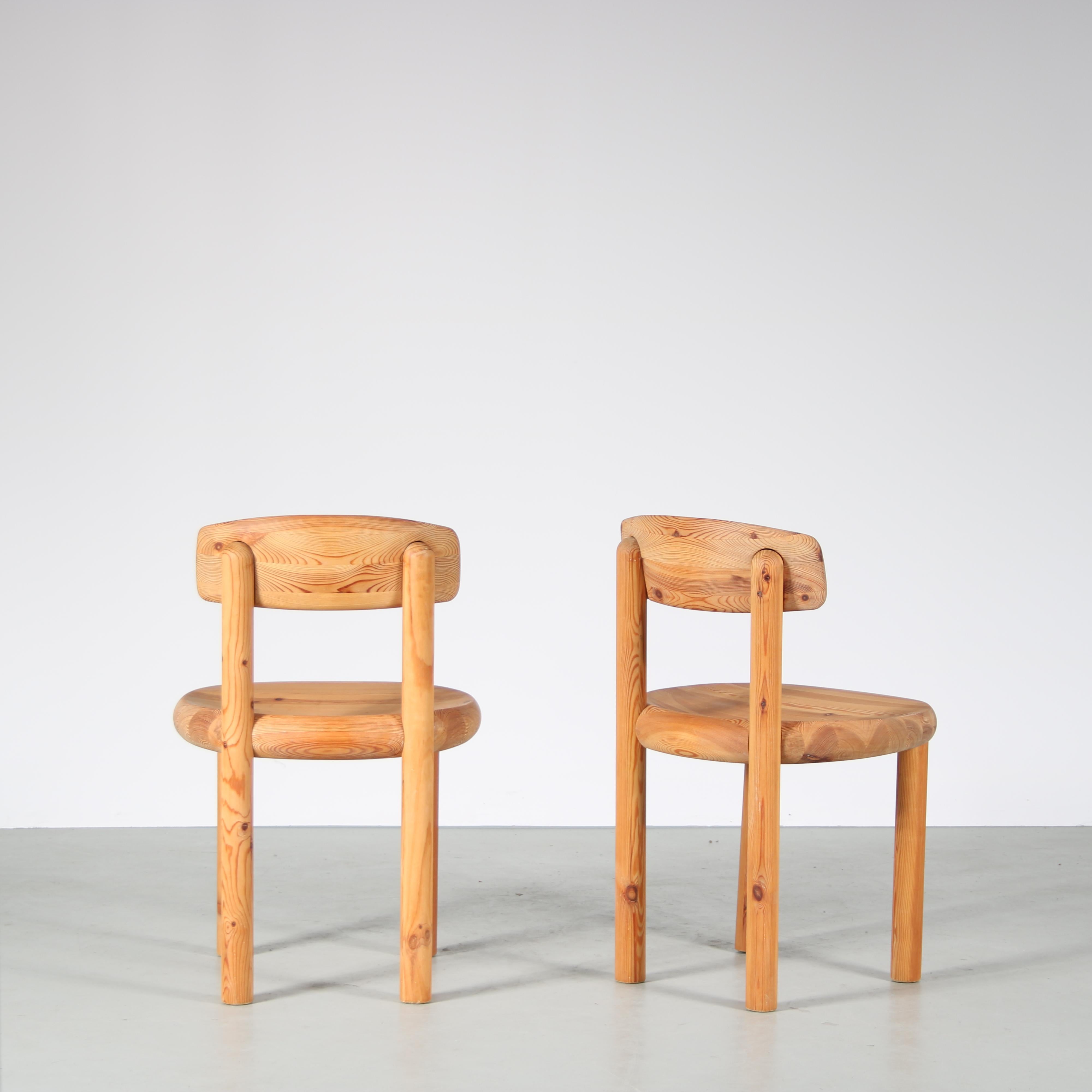 Pair of Dining Chairs by Rainer Daumiller for Hirtshals Sawmill, Denmark, 1960 In Good Condition In Amsterdam, NL
