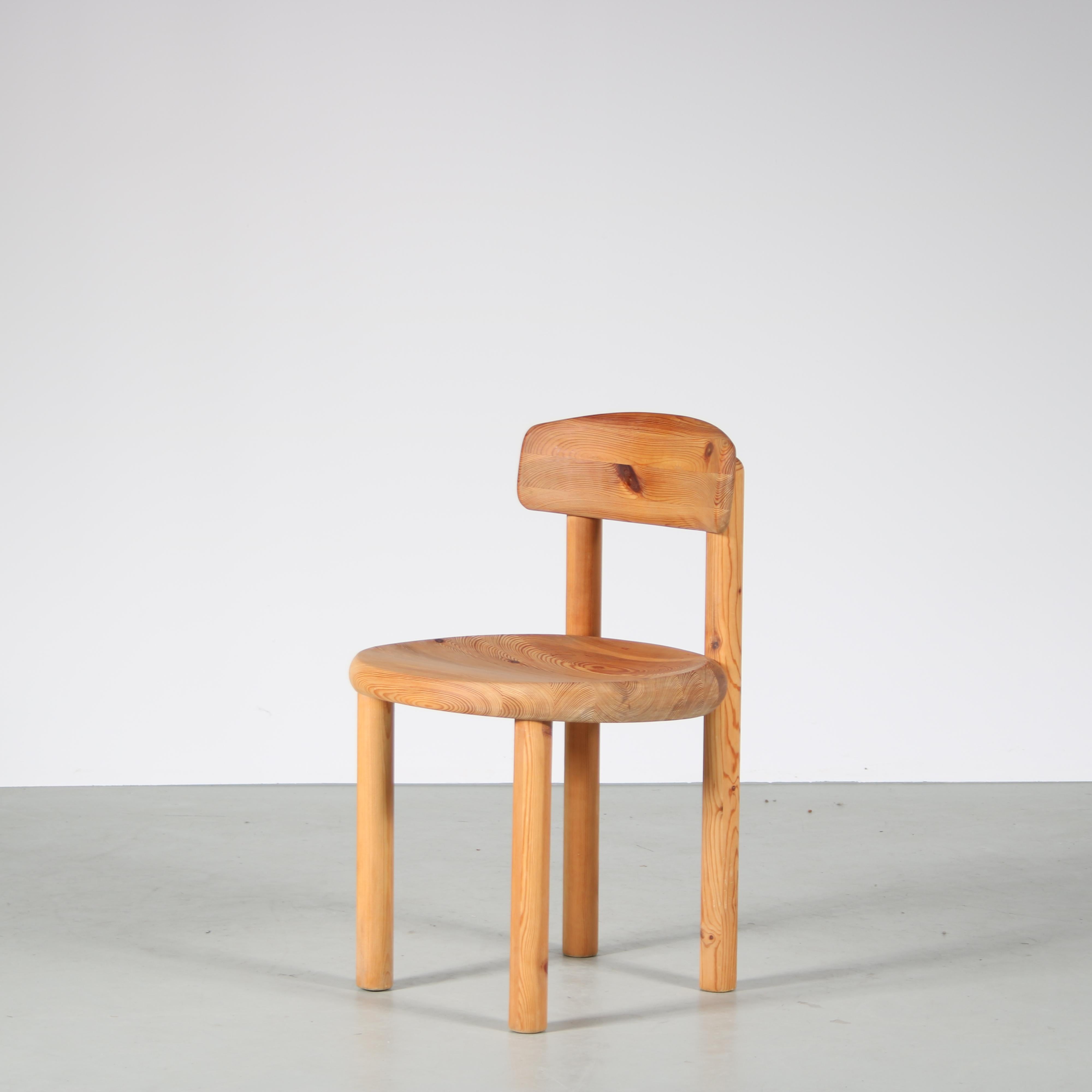 Wood Pair of Dining Chairs by Rainer Daumiller for Hirtshals Sawmill, Denmark, 1960