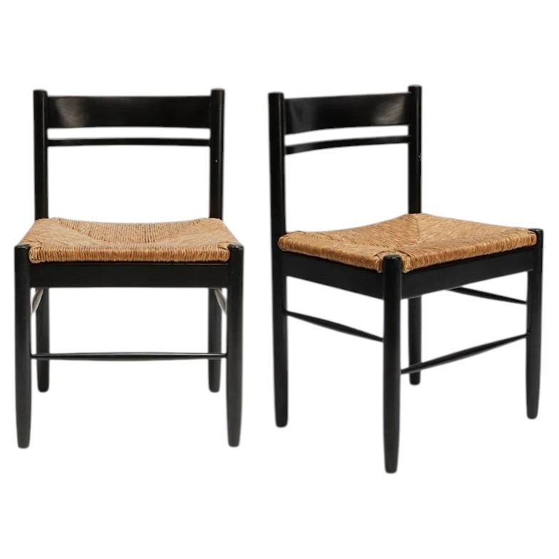 Pair of Dining Chairs by Vico Magistretti