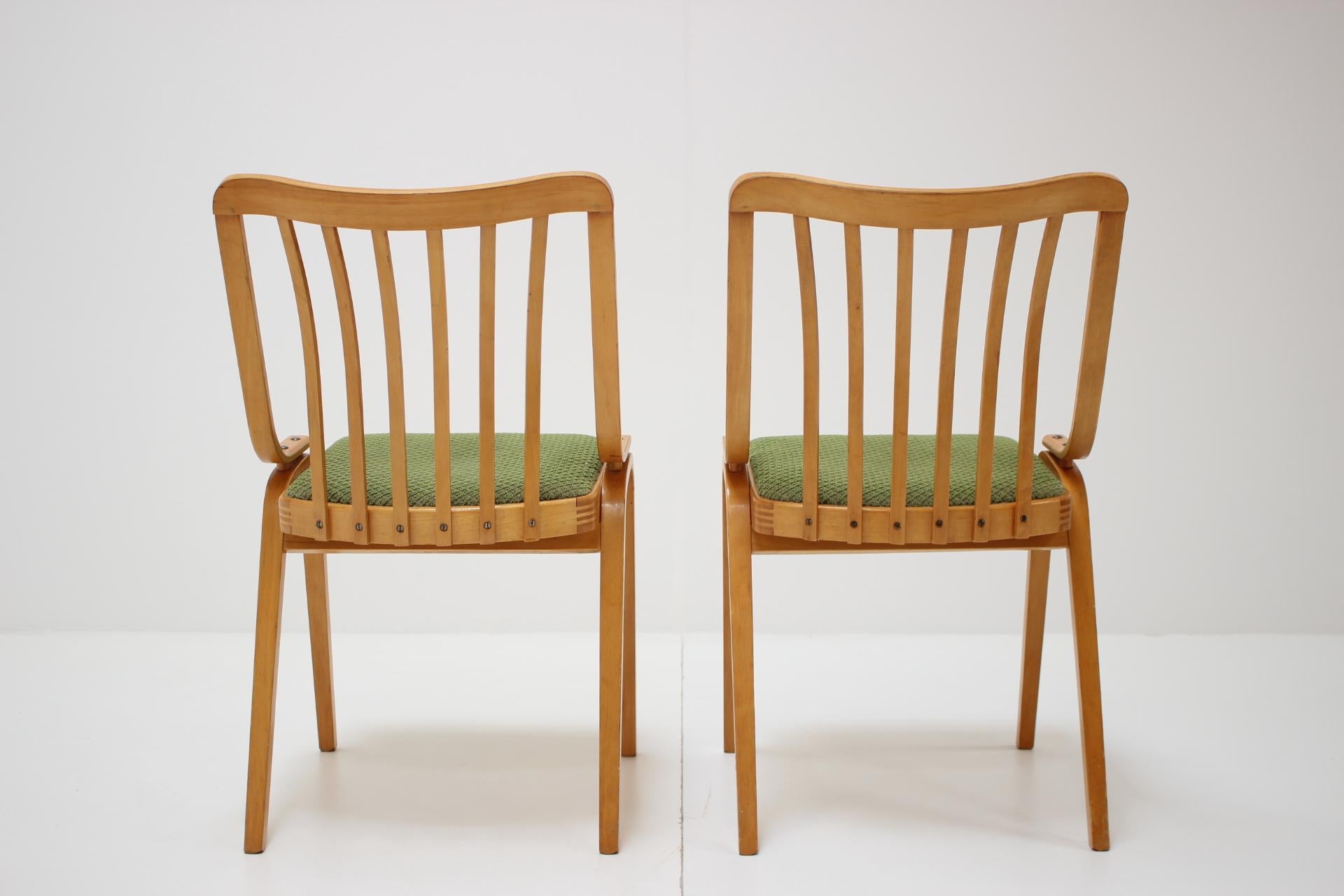 Pair of Dining Chairs Designed by Antonín Šuman, 1960s In Good Condition In Praha, CZ