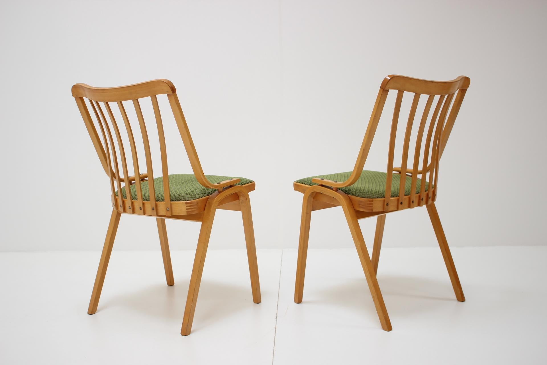 Mid-20th Century Pair of Dining Chairs Designed by Antonín Šuman, 1960s