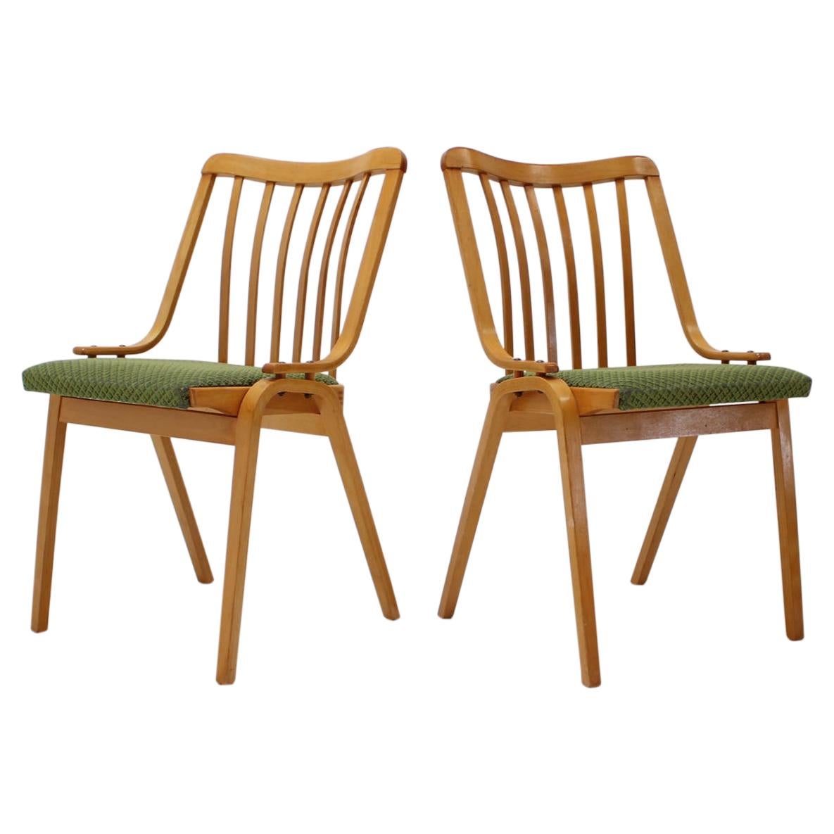 Pair of Dining Chairs Designed by Antonín Šuman, 1960s