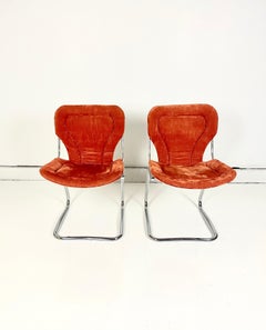 Pair of Dining Chairs Gastone Rinaldi, Rima Italy, 1970s (2 pairs available)