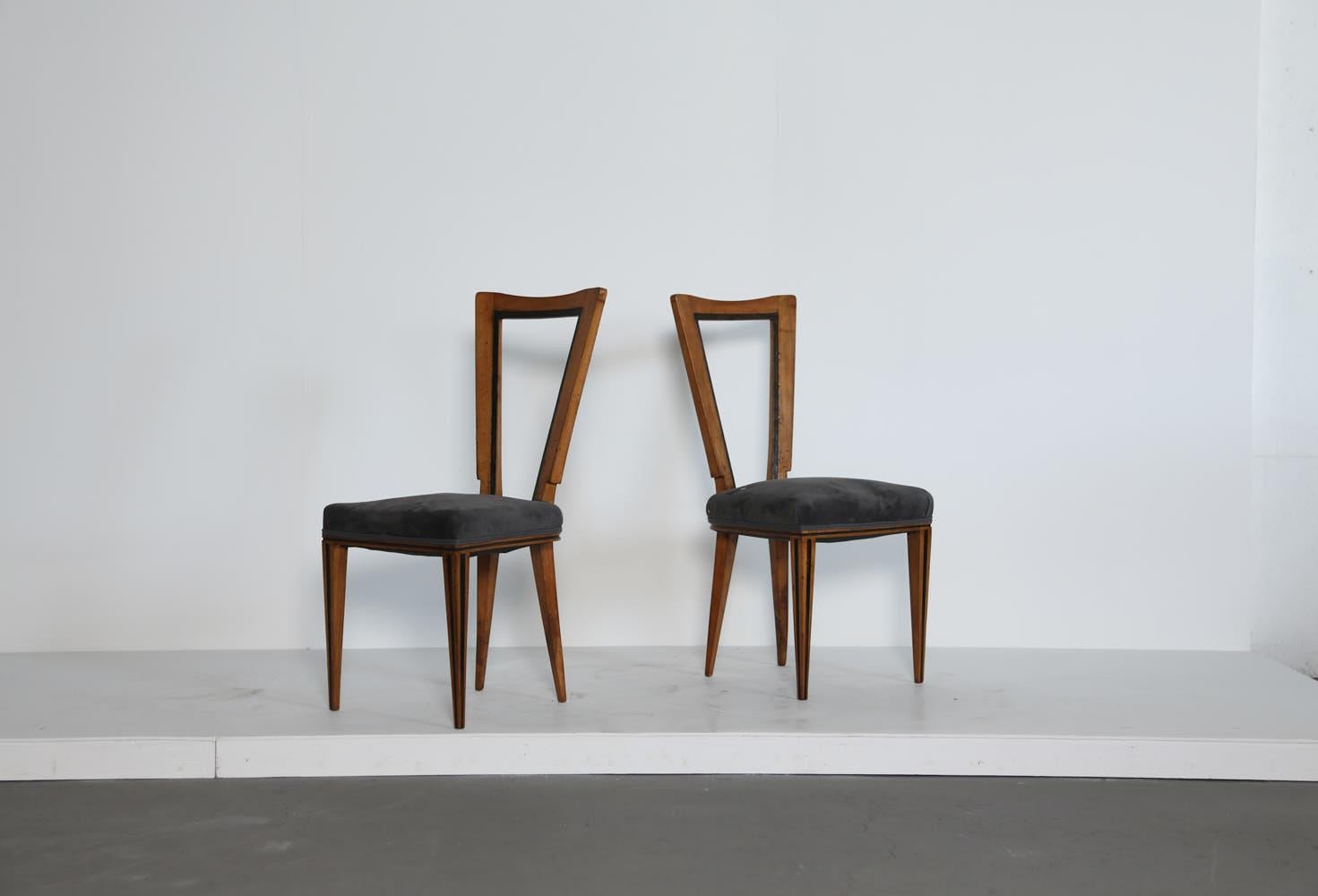 Pair of Dining Chairs, Italy, 1950s 4