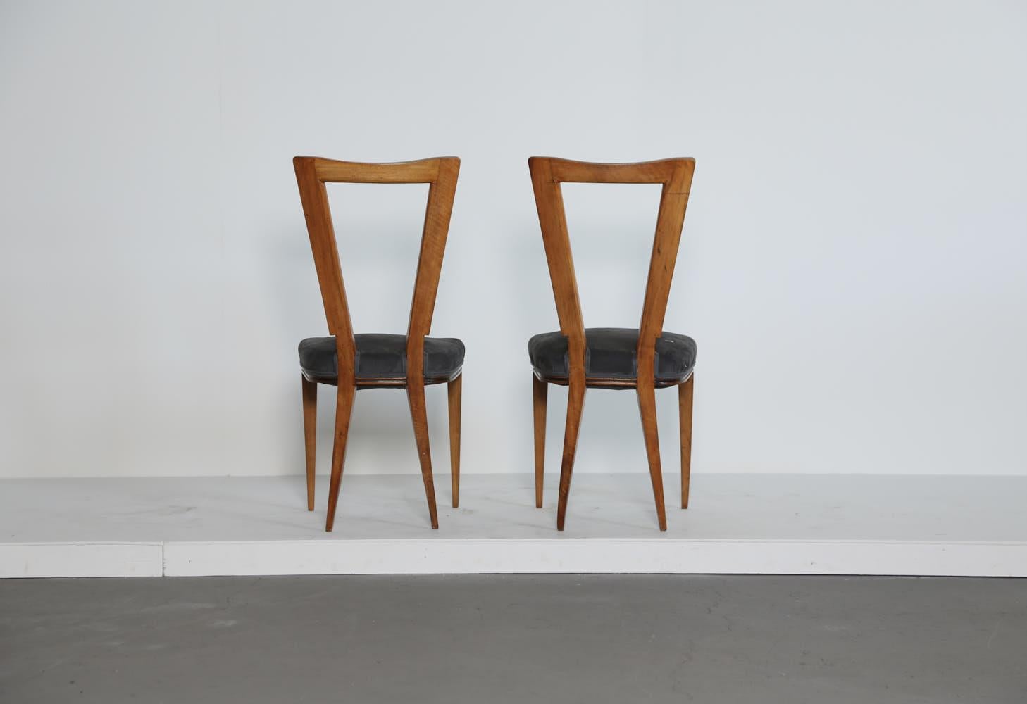 Pair of Dining Chairs, Italy, 1950s 1