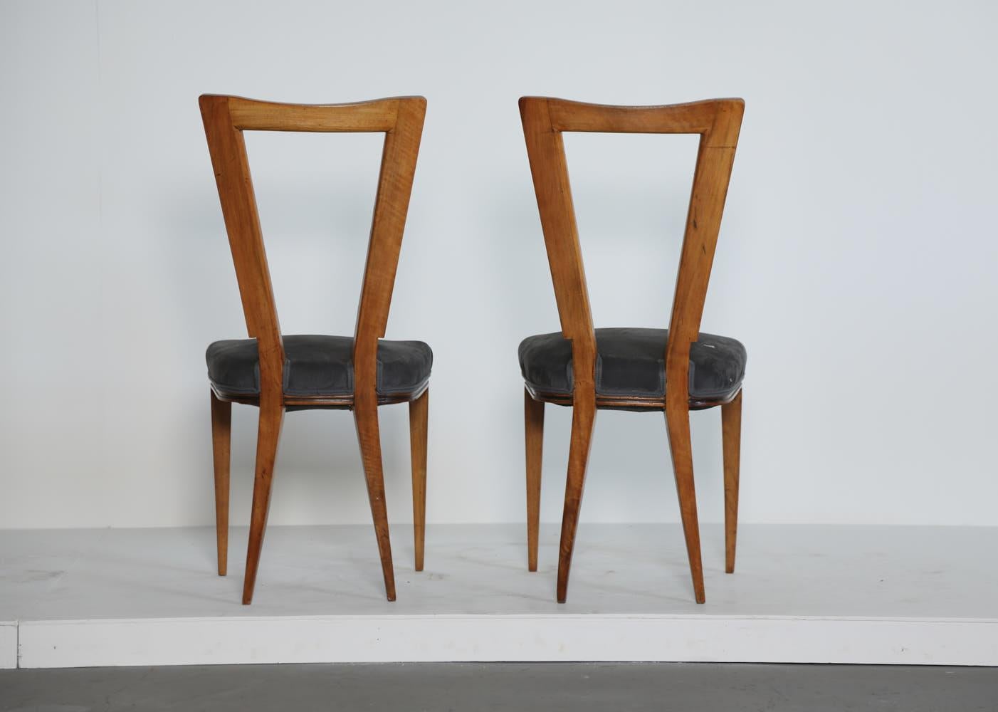 Pair of Dining Chairs, Italy, 1950s 2