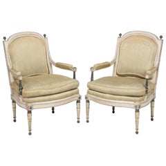 “Georges Jacob”, Signed Pair Of Directoire Fauteuils, C. 1790