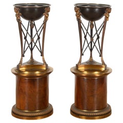 Coppia di Athénienne neoclassici del periodo Directoire