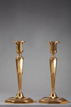 Pair of Directoire-Period Ormolu Candlesticks